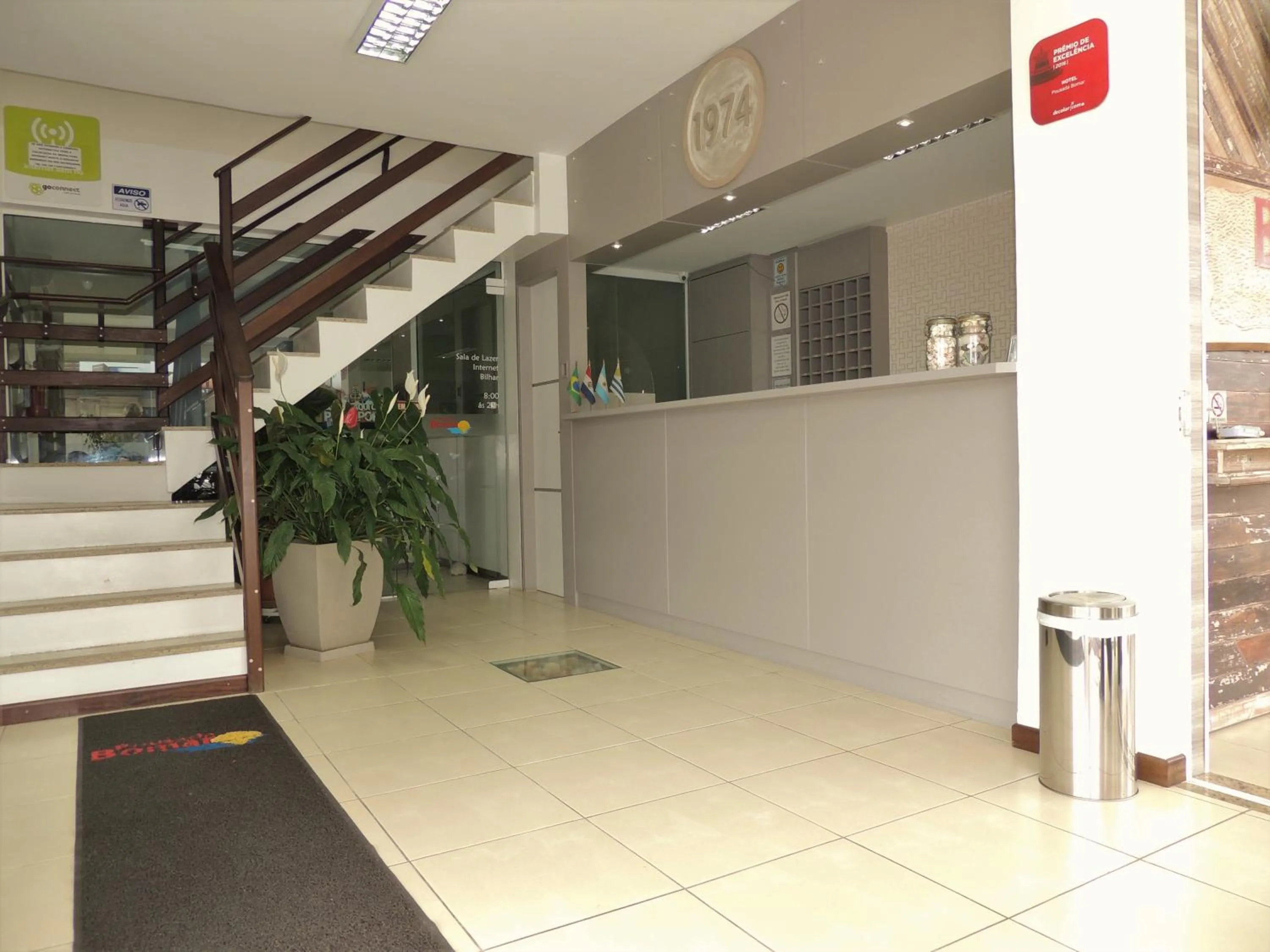 Lobby or reception in Pousada Bomar Bombinhas