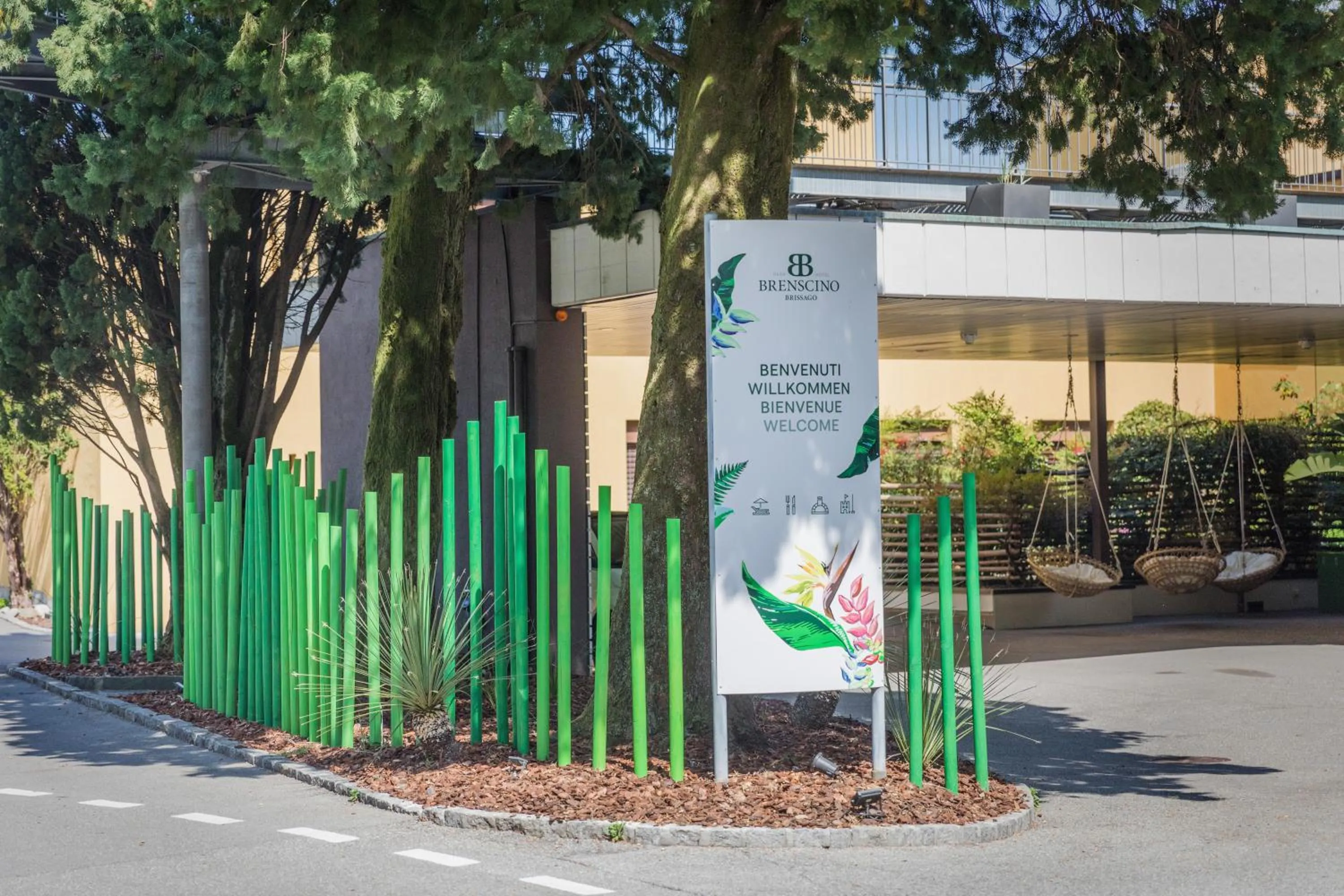 Facade/entrance in Parkhotel Brenscino Brissago