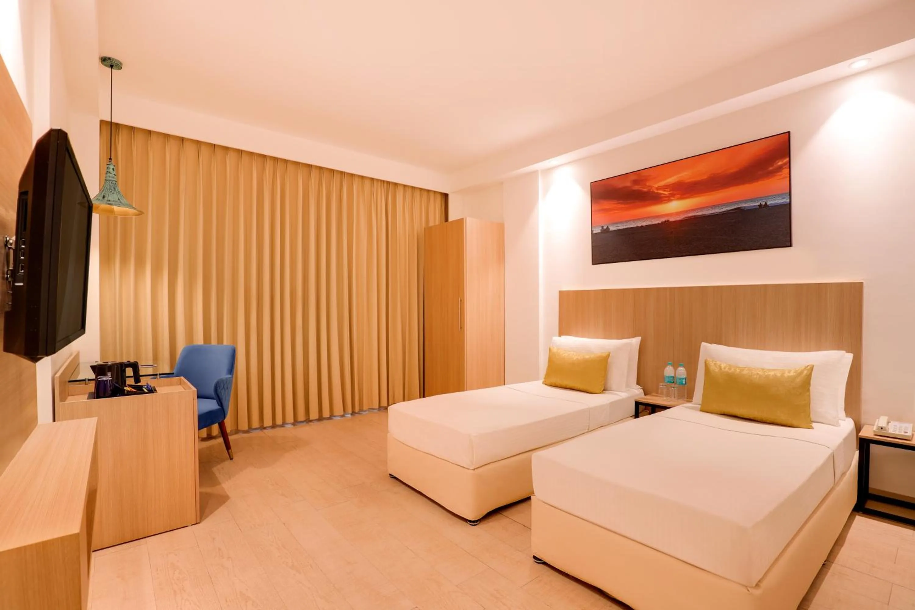 Bedroom, Bed in Keys Prima by Lemon Tree Hotels, Katti-Ma, Chennai