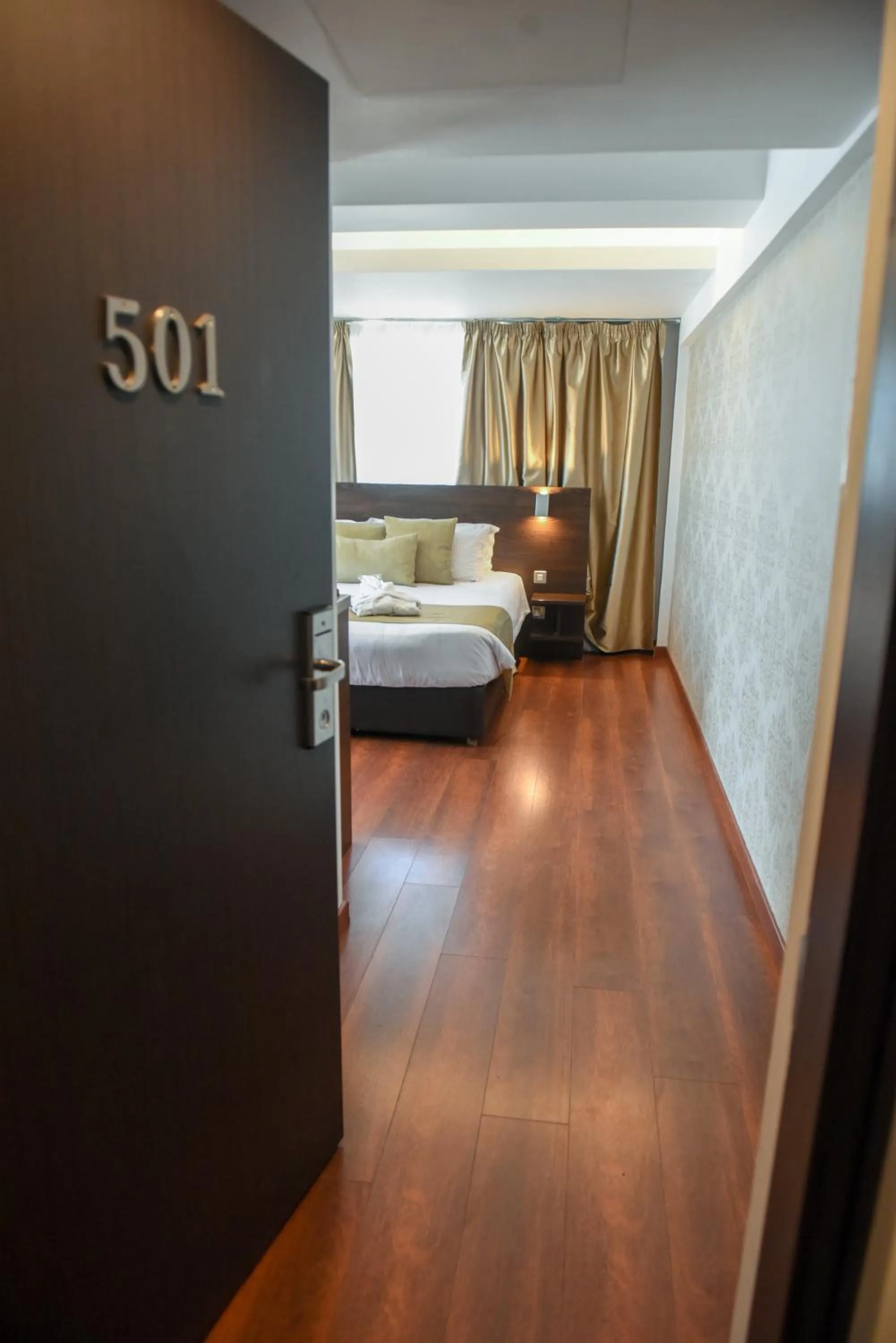 Bed in Amorgos Boutique Hotel