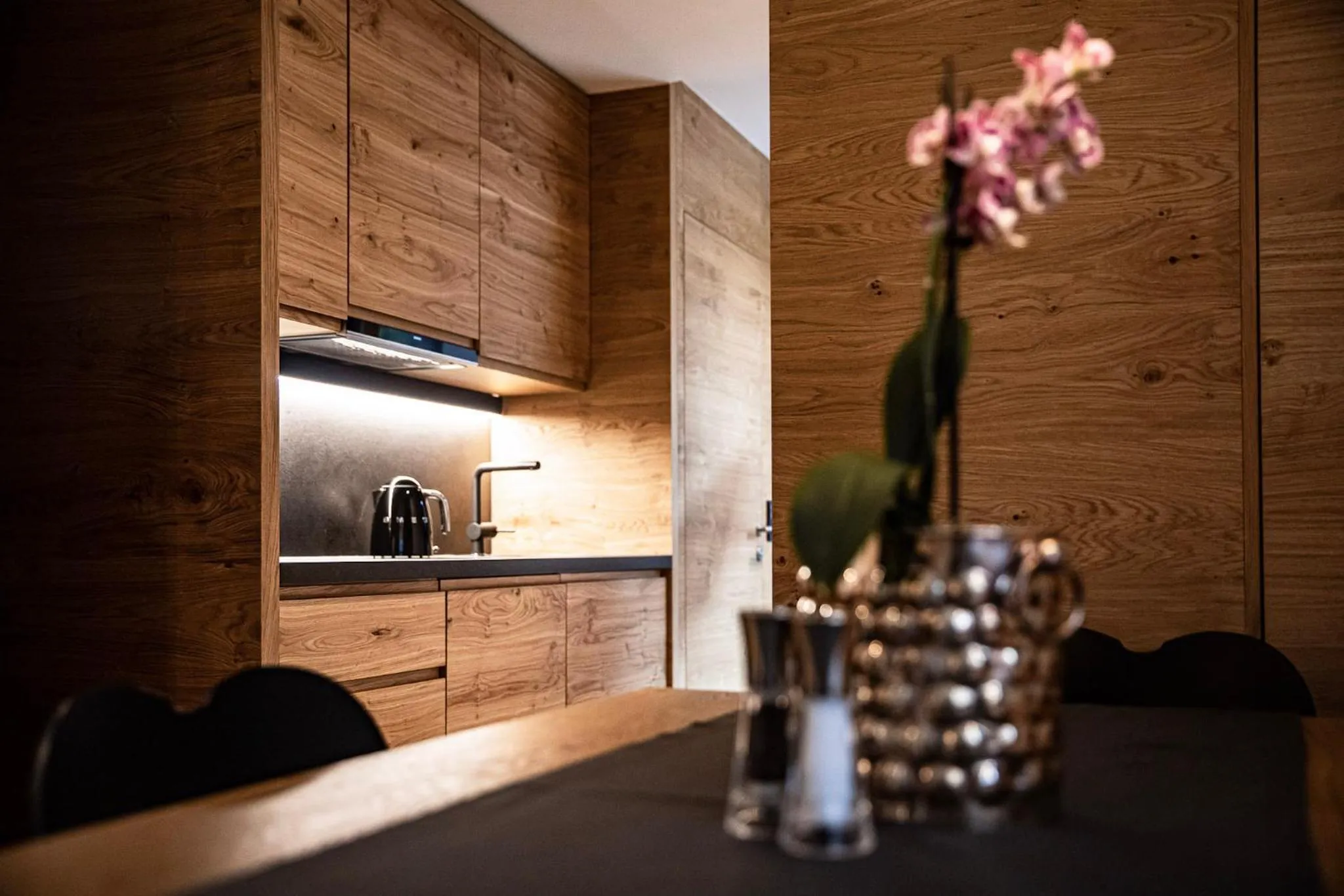 Kitchen or kitchenette in Hotel & Appartements Alpenresidenz Viktoria