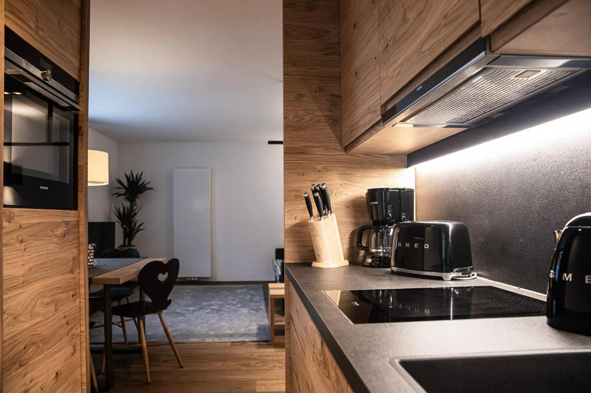 Kitchen or kitchenette in Hotel & Appartements Alpenresidenz Viktoria