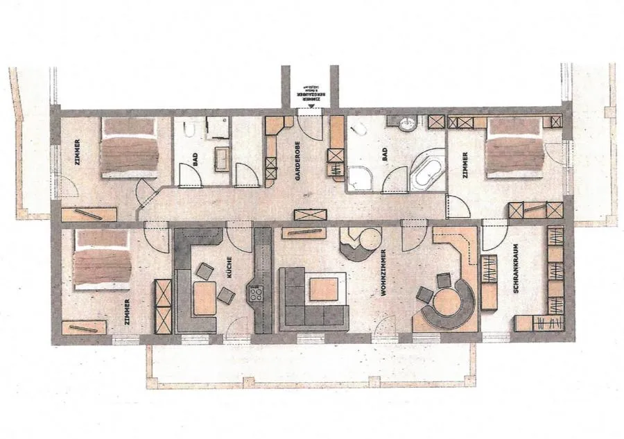 Floor plan in Hotel & Appartements Alpenresidenz Viktoria
