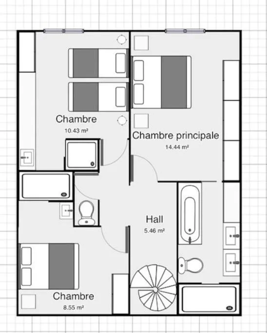 Floor plan in Maison Nomade Paris - MaisonNomadeChic