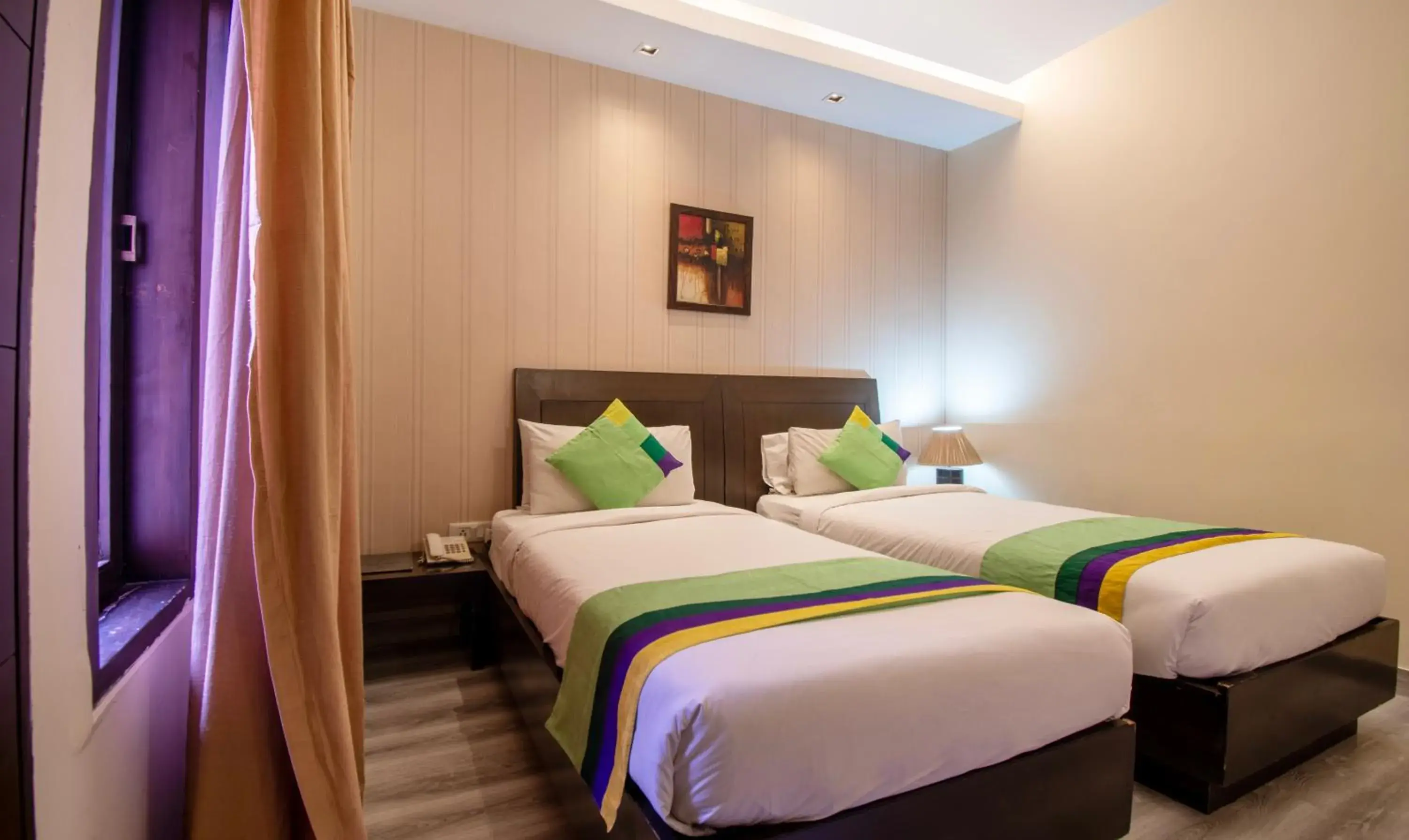 Bedroom, Bed in Treebo Cabana Bedroom, Bed in Treebo Cabana