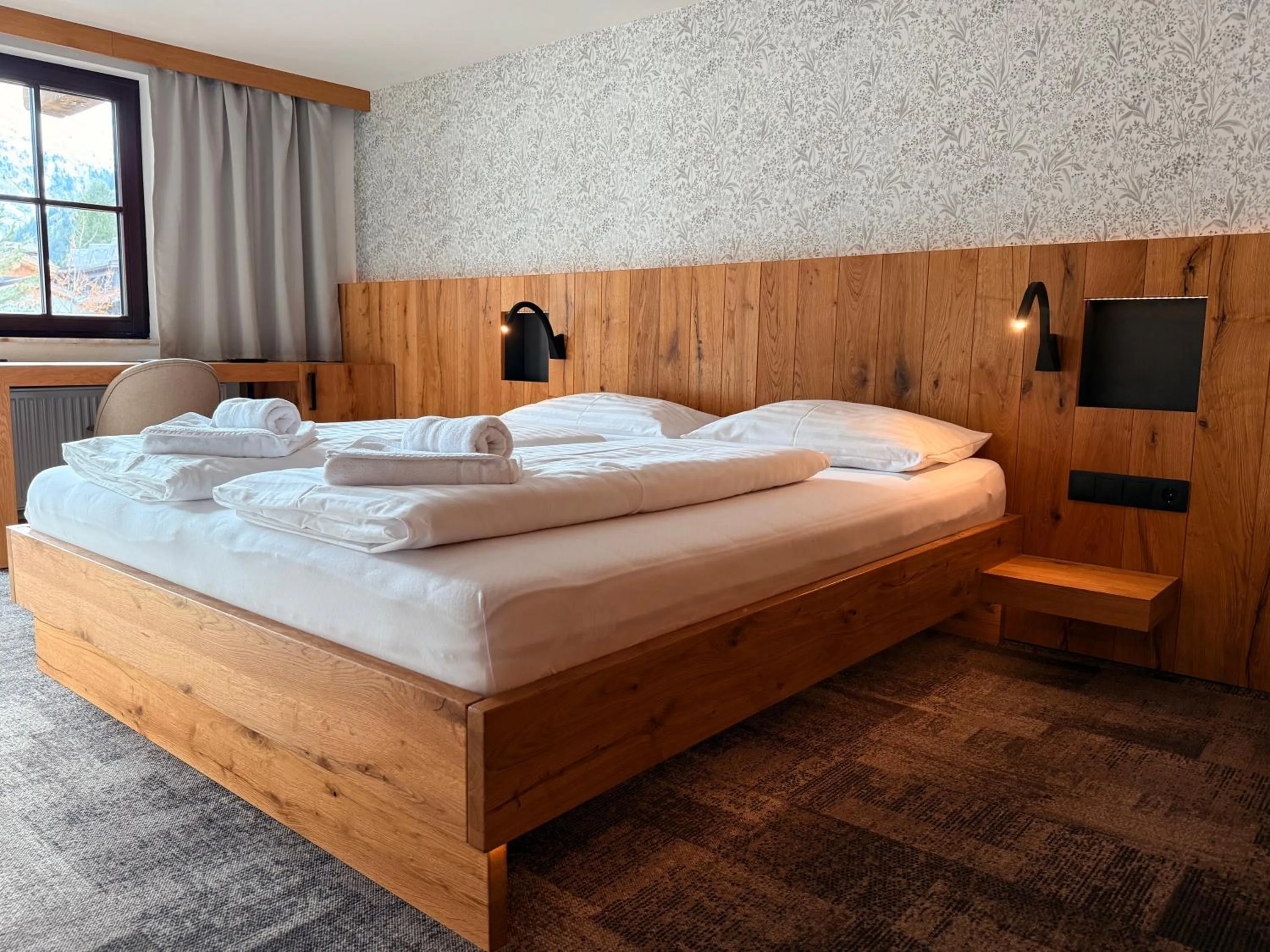 Bed in Tieflehner Hof Pitztalhaus Hotel