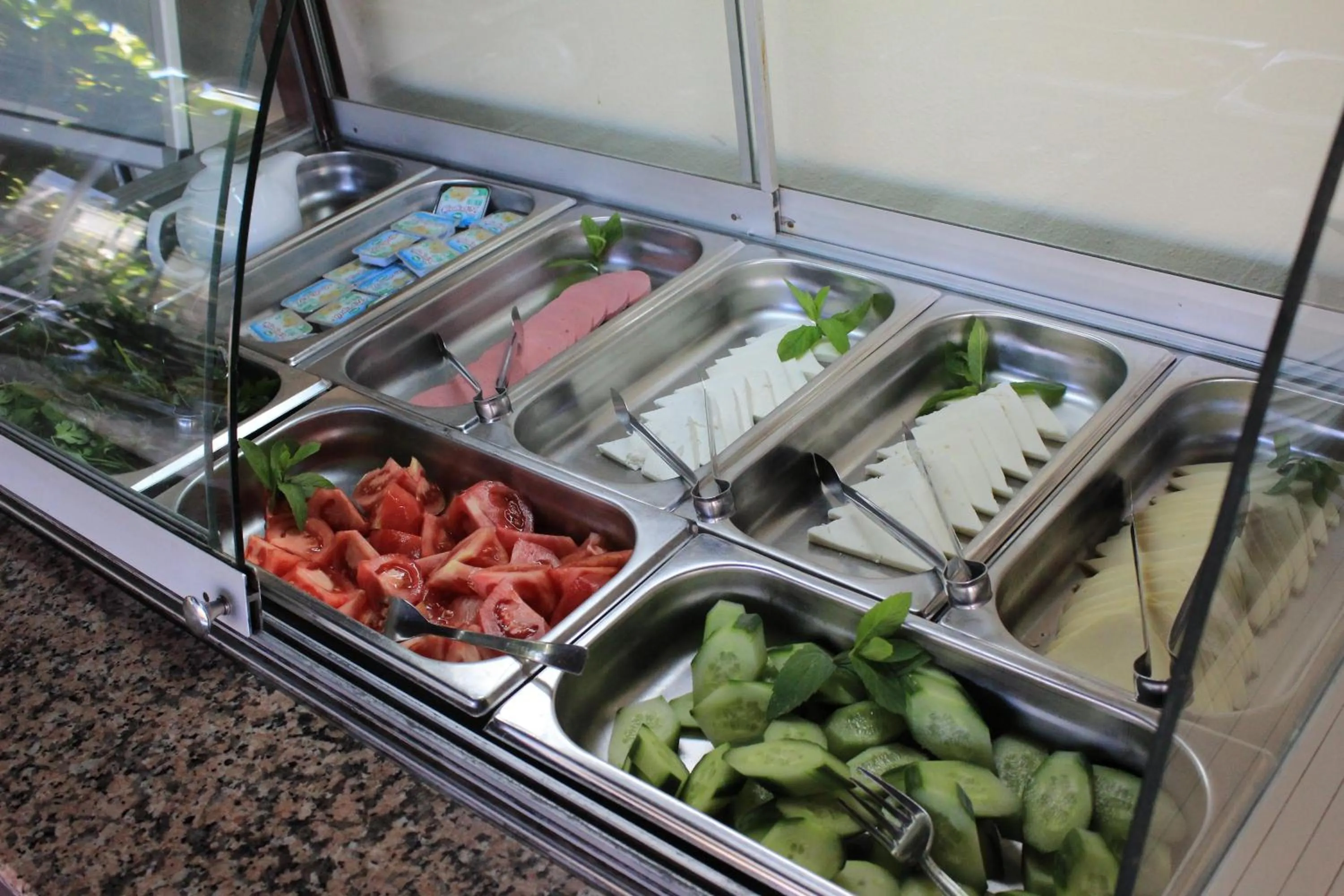 Buffet breakfast in Efe Hotel Gocek