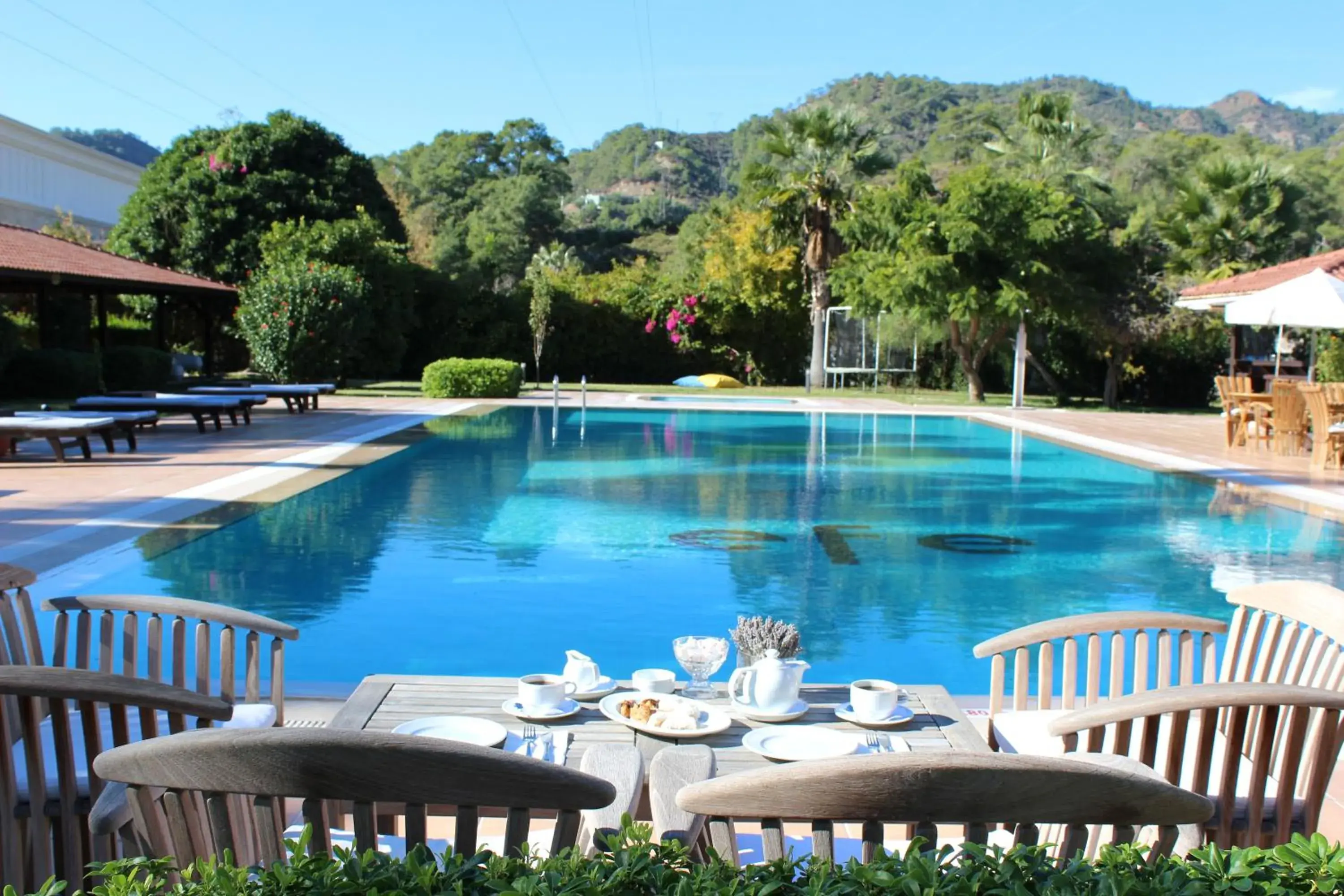 Pool view in Efe Hotel Gocek Pool view in Efe Hotel Gocek