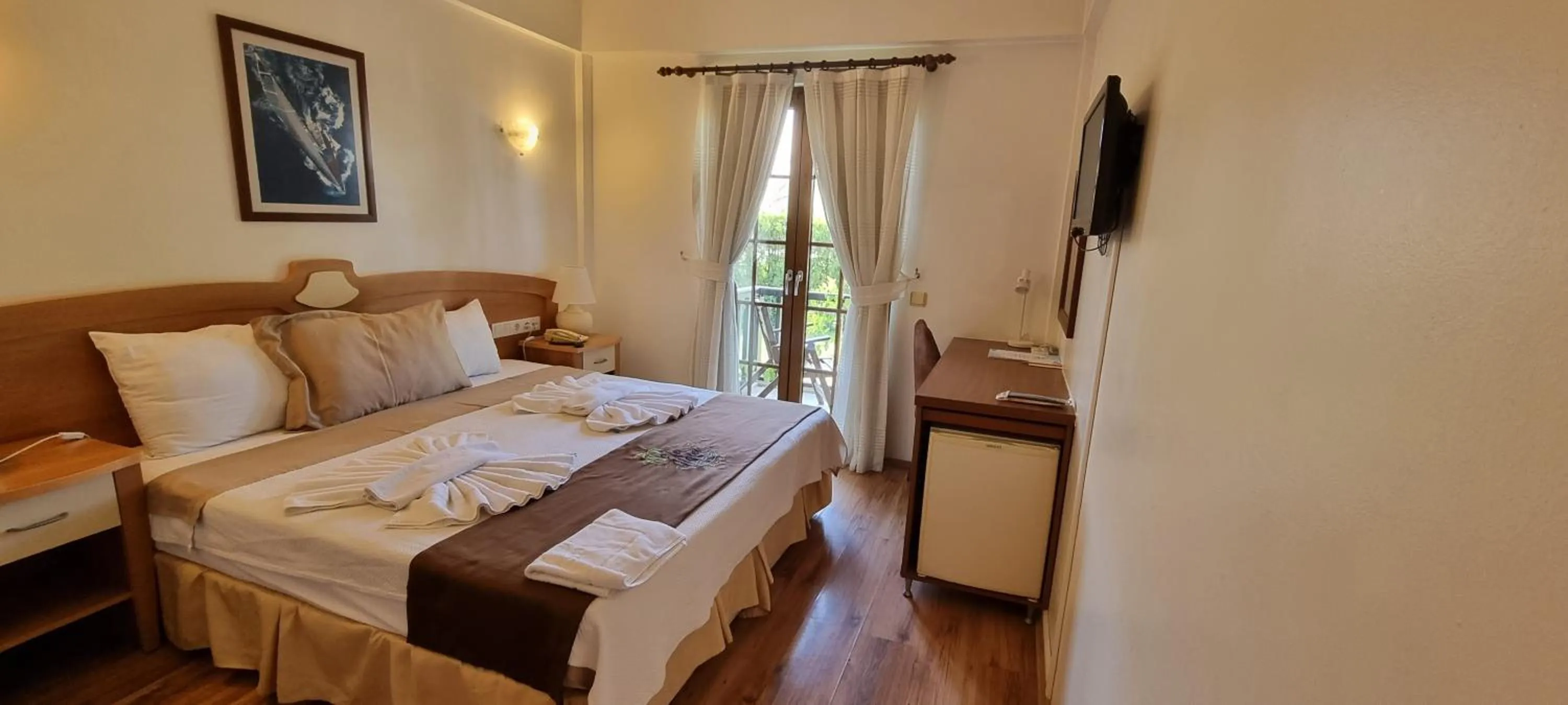 Bed in Efe Hotel Gocek