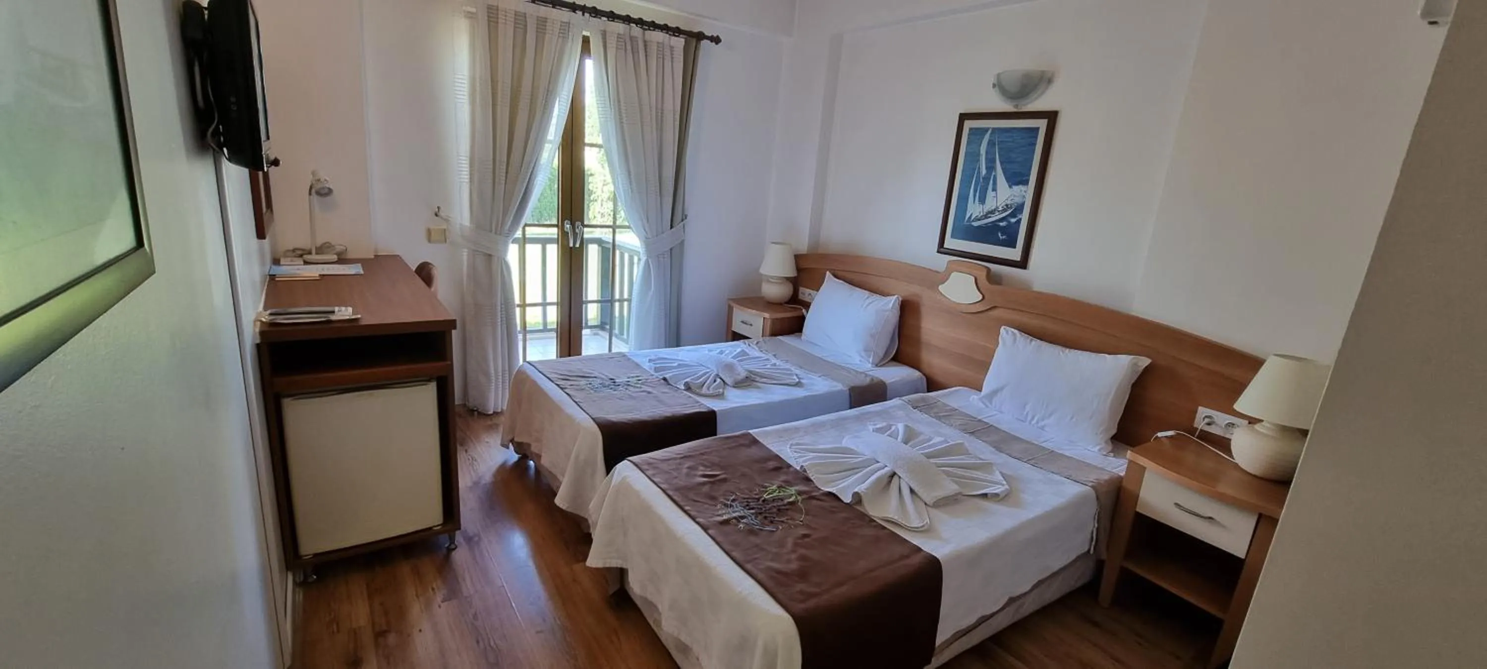 Bed in Efe Hotel Gocek