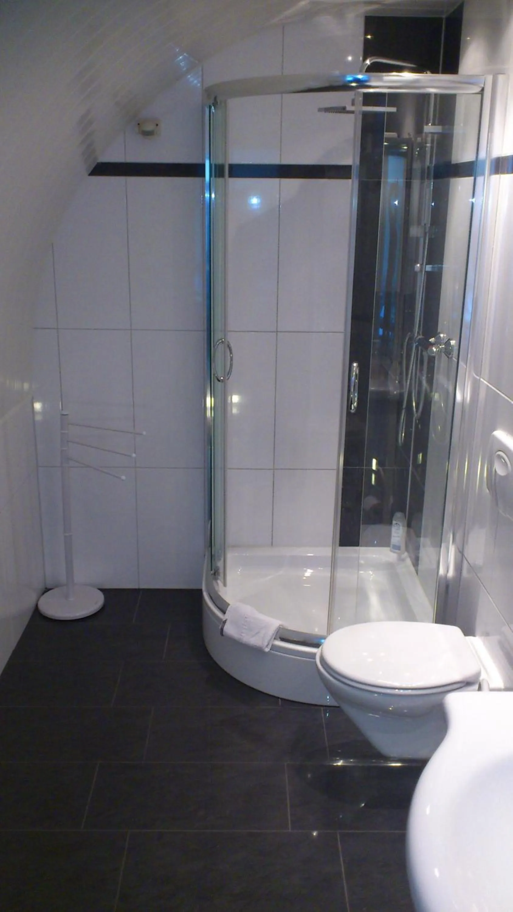 Shower in Hotel am Rosenplatz,24 Stunden Check in, Küche, kostenfreie Parkplätze