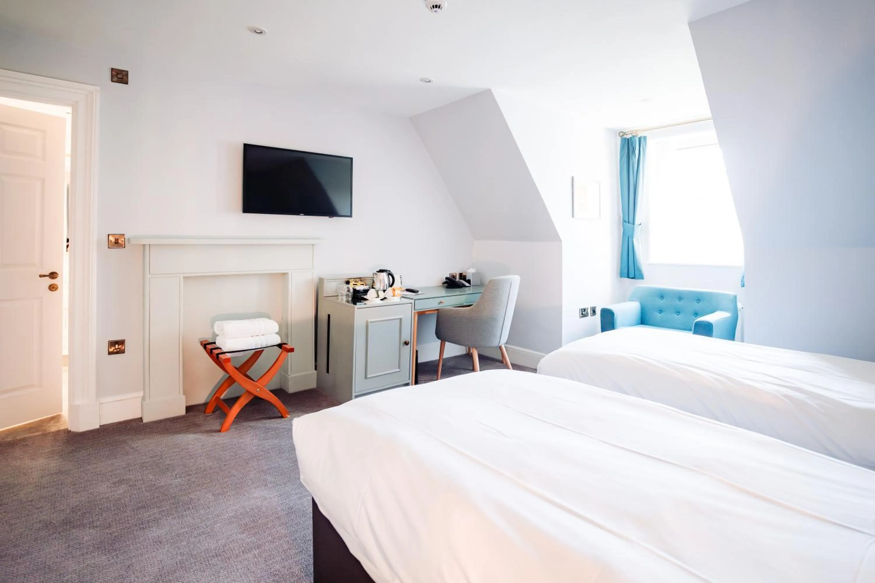 Bedroom, Bed in Lilleshall House & Gardens and Lilleshall National Sports Centre