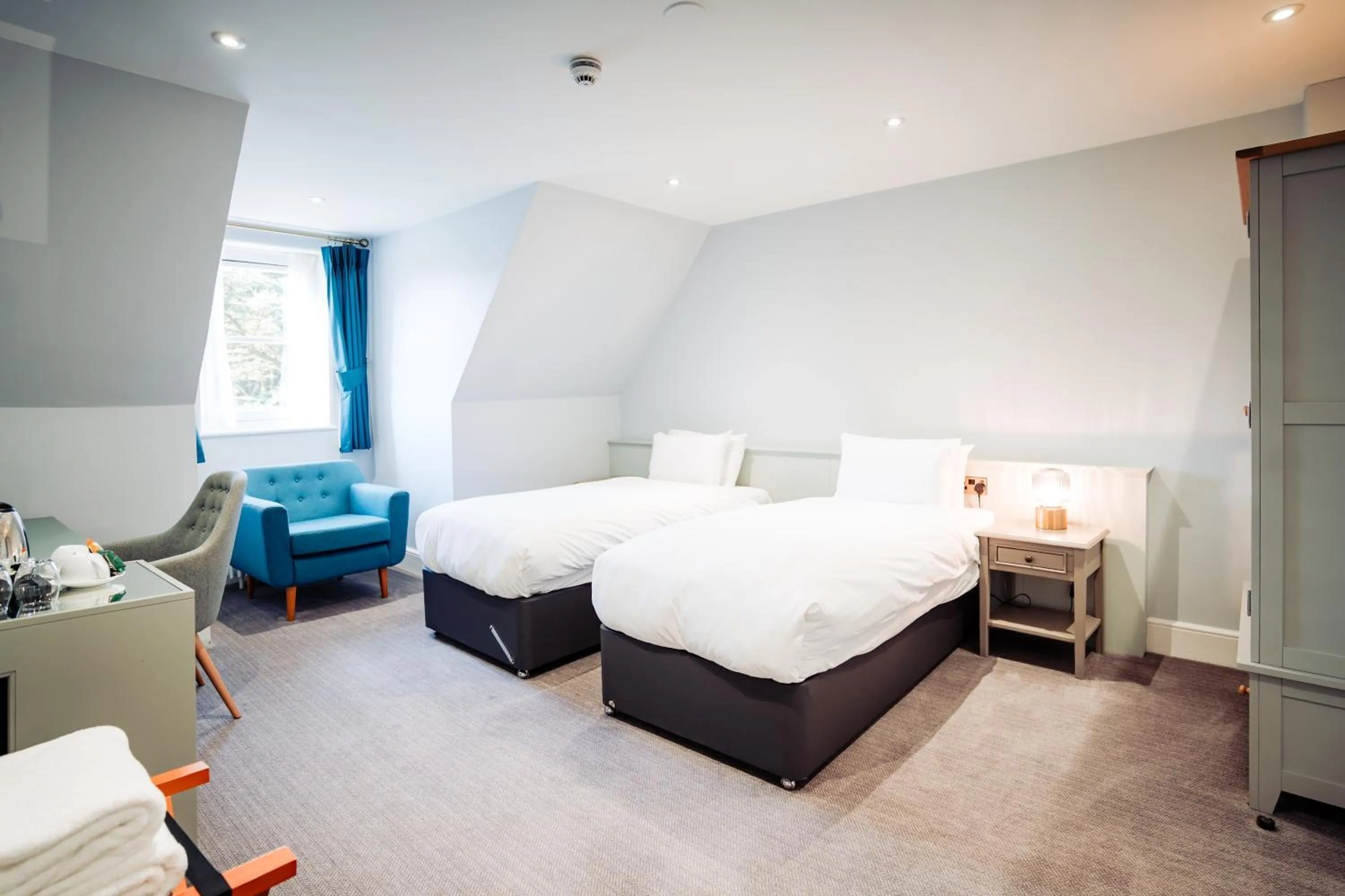 Bedroom, Bed in Lilleshall House & Gardens and Lilleshall National Sports Centre