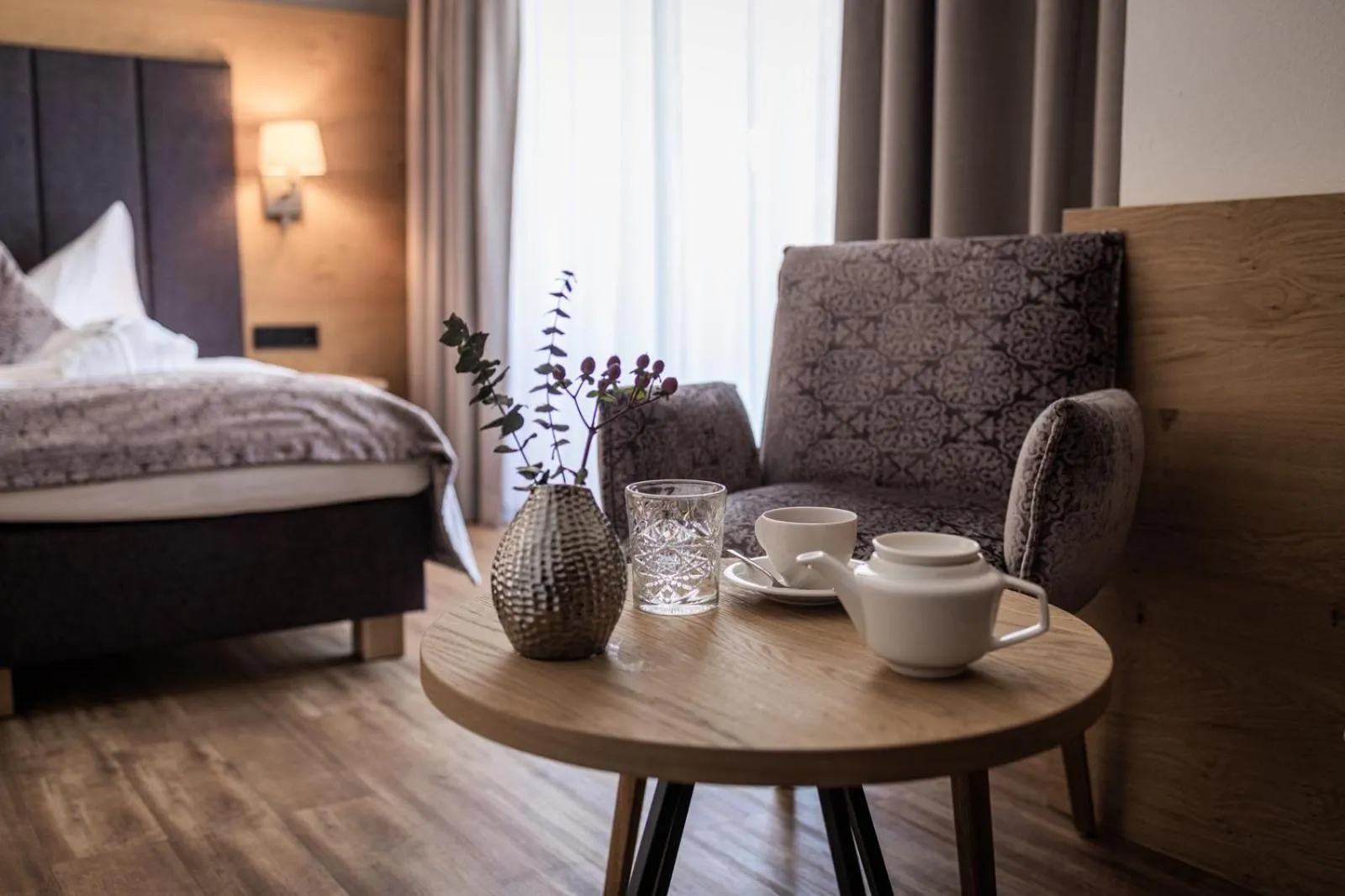 Bed in Hotel Sonnegg