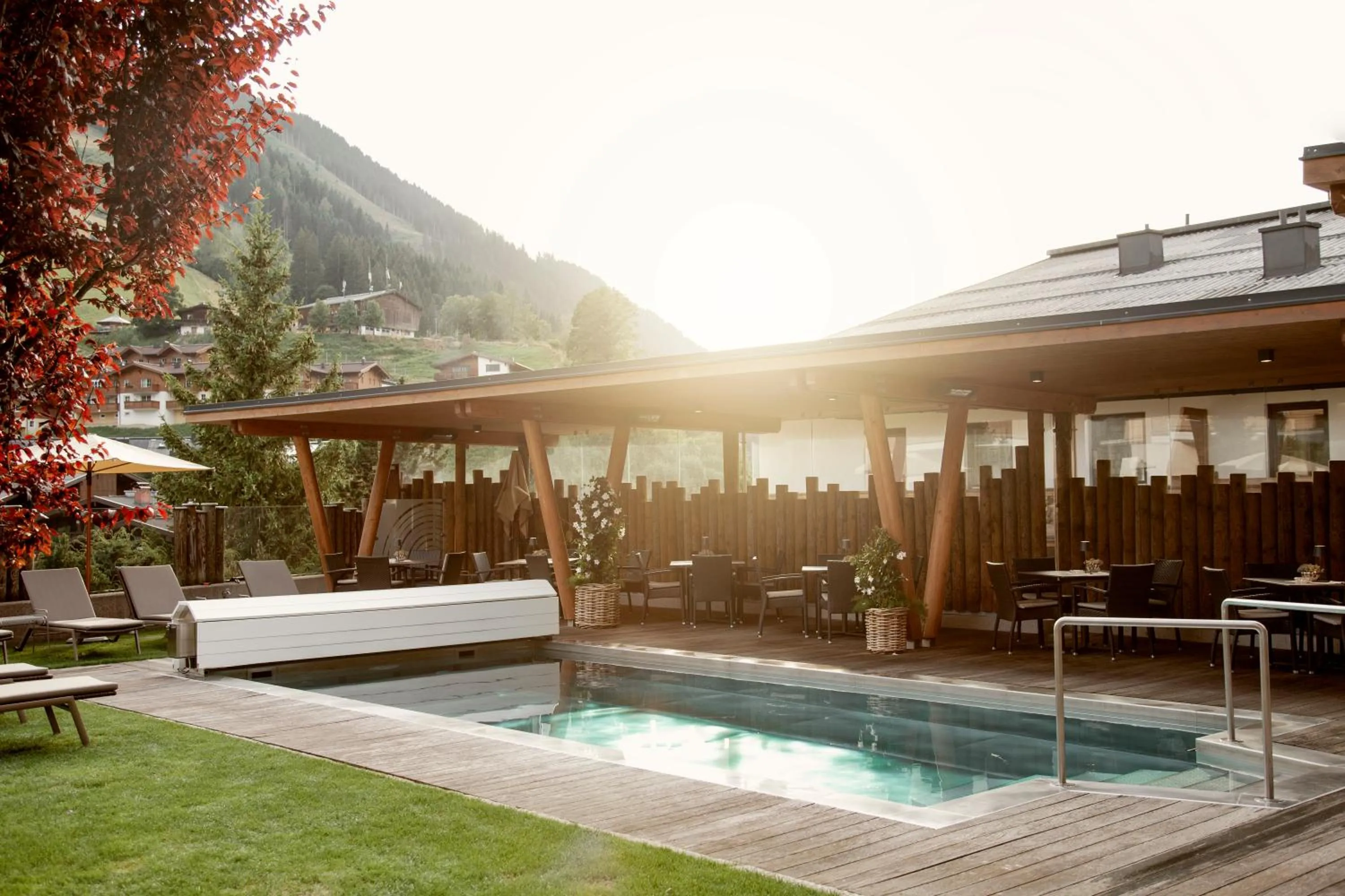 Swimming pool in Hotel Sonnegg