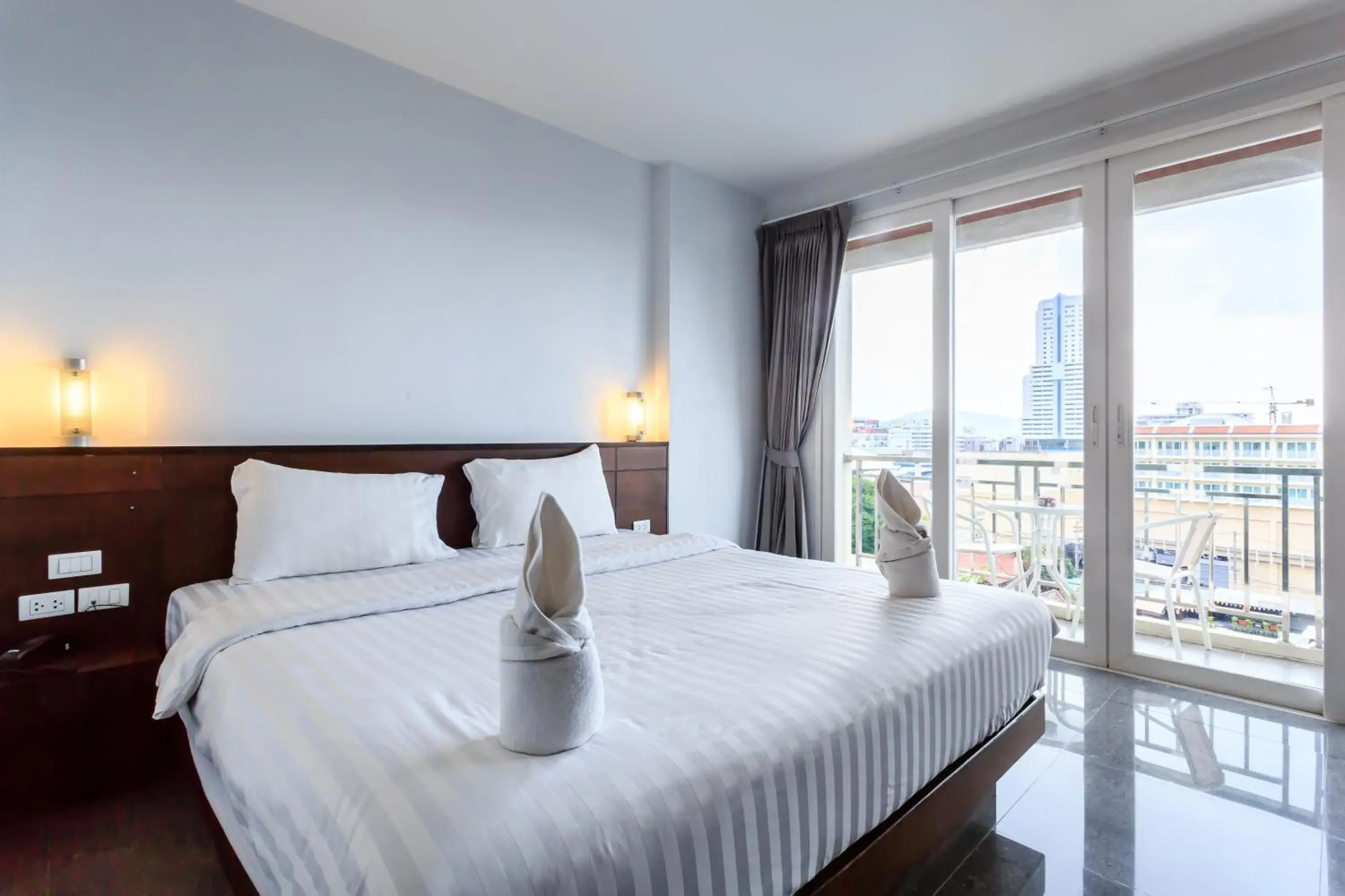 Bed in 77 Bangla Hotel - Patong Phuket Bed in 77 Bangla Hotel - Patong Phuket