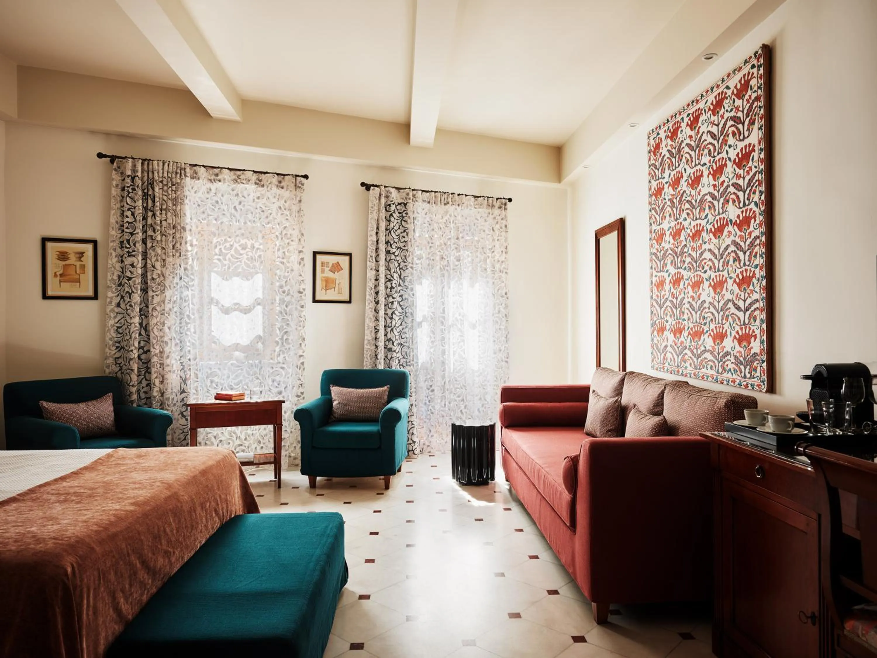 Bed in Casa Delfino Hotel & Spa