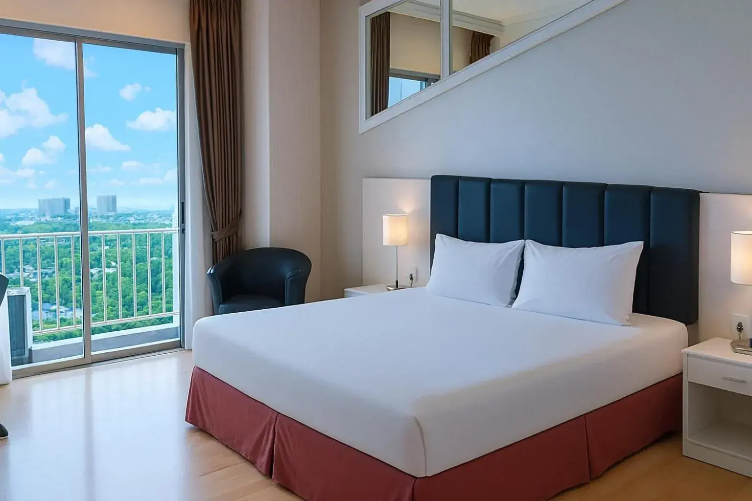 Bed in The Grantage Hotel & Sky Lounge Bed in The Grantage Hotel & Sky Lounge