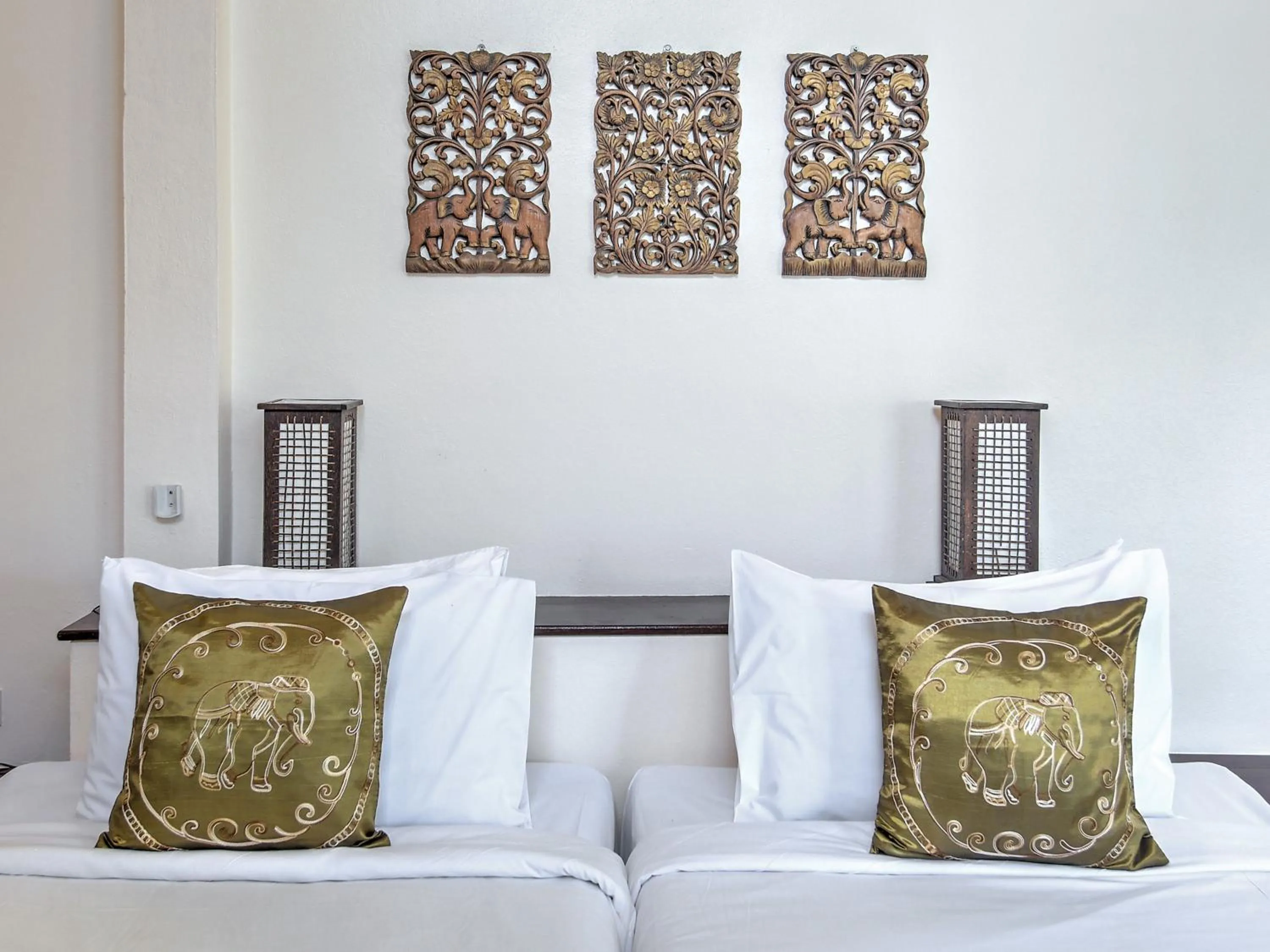 Bed in Khanom Hill Resort