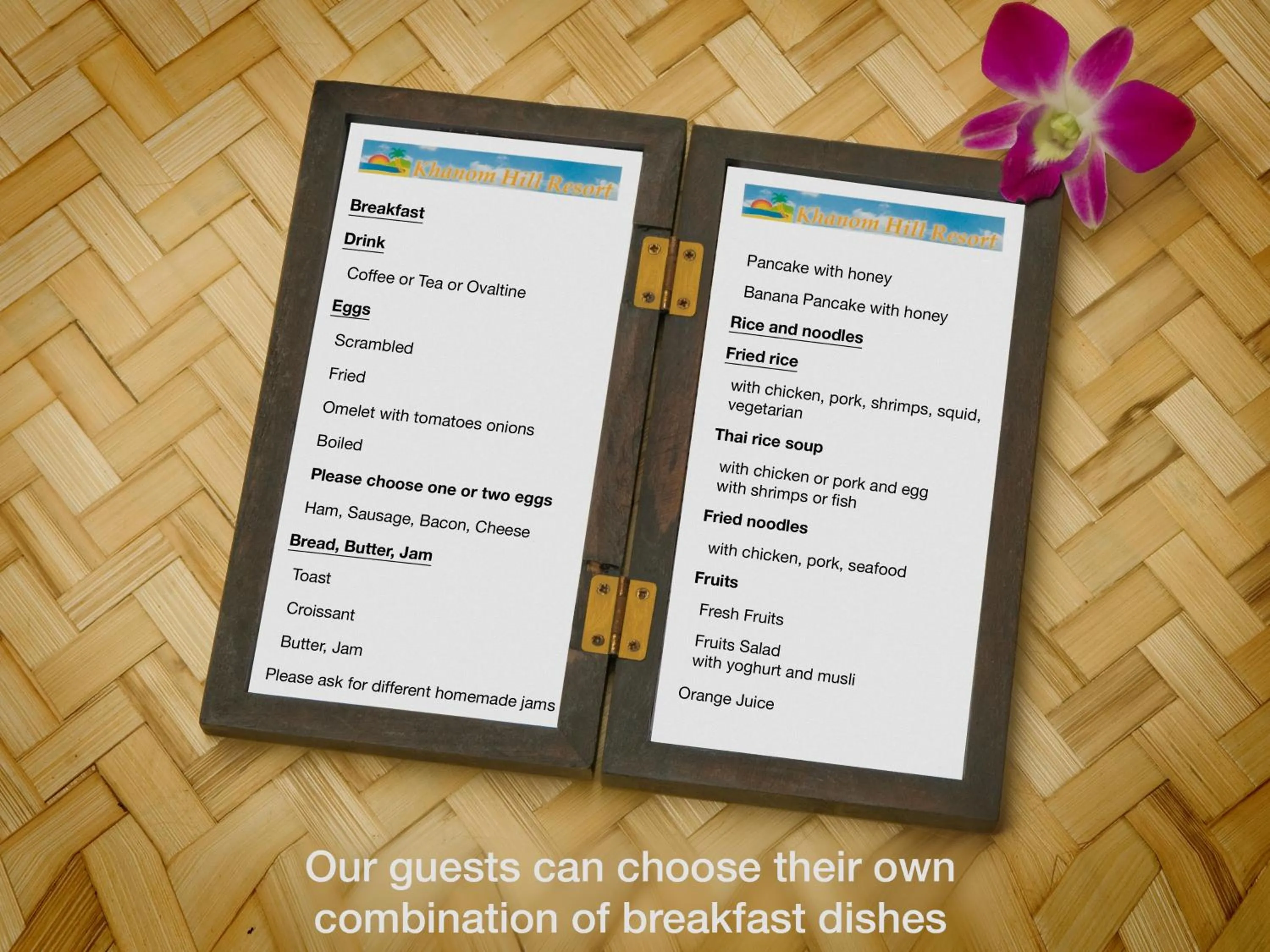 Breakfast in Khanom Hill Resort