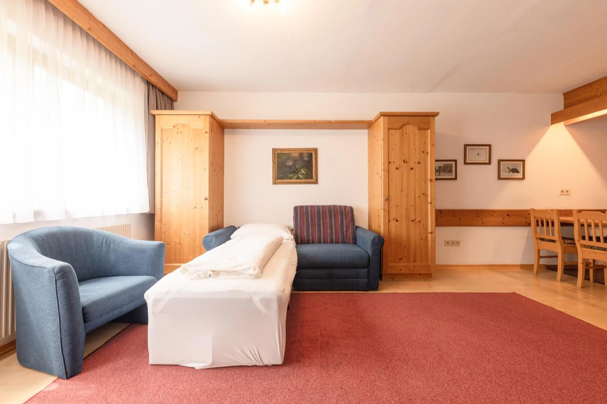 Bed in Aparthaus Camping Stubai