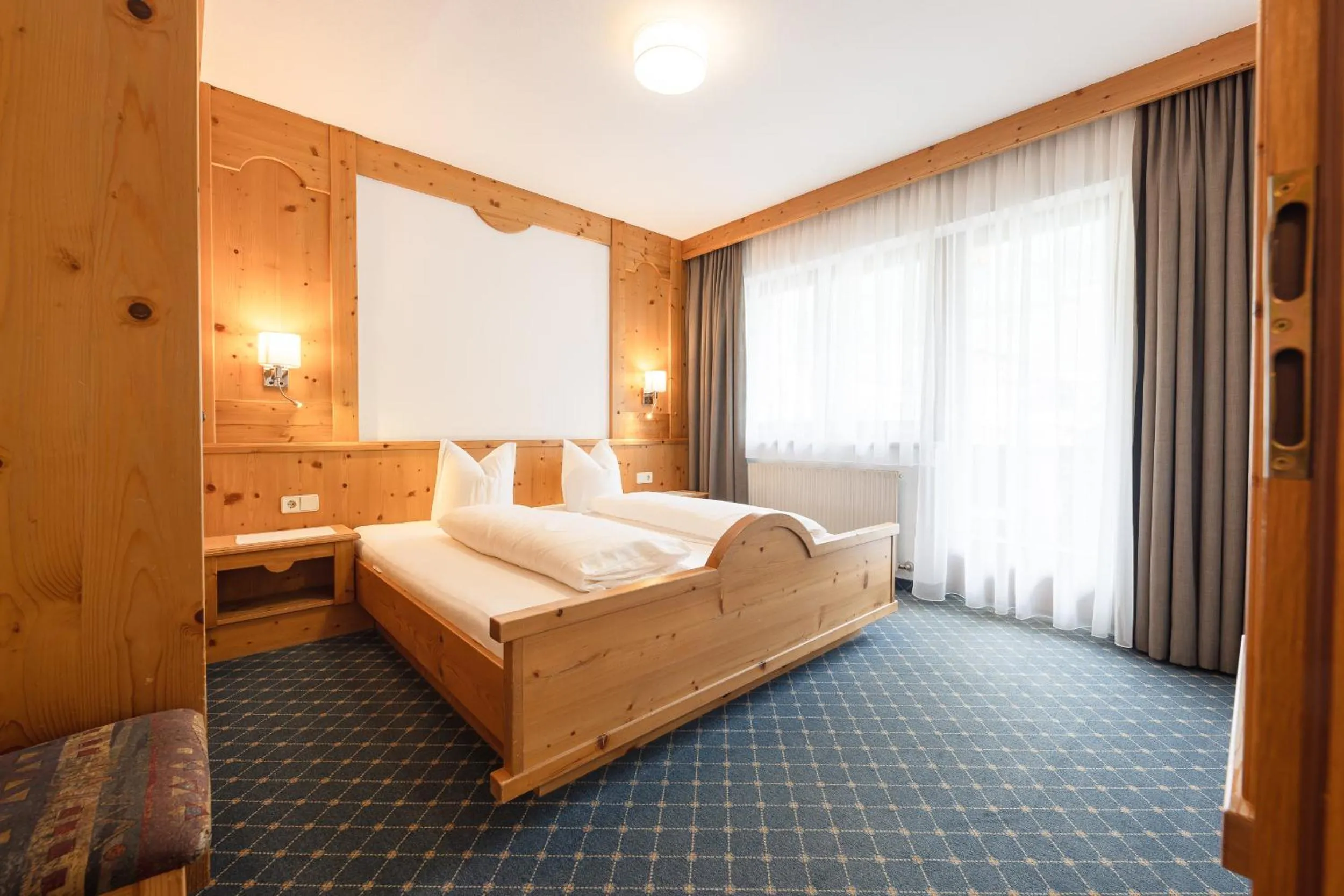 Bed in Aparthaus Camping Stubai