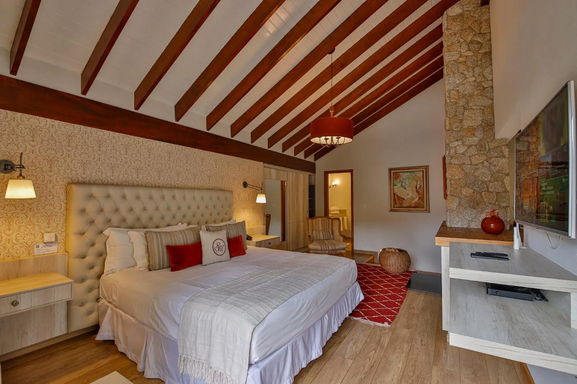 Bed in Hotel & Spa Saint Michel