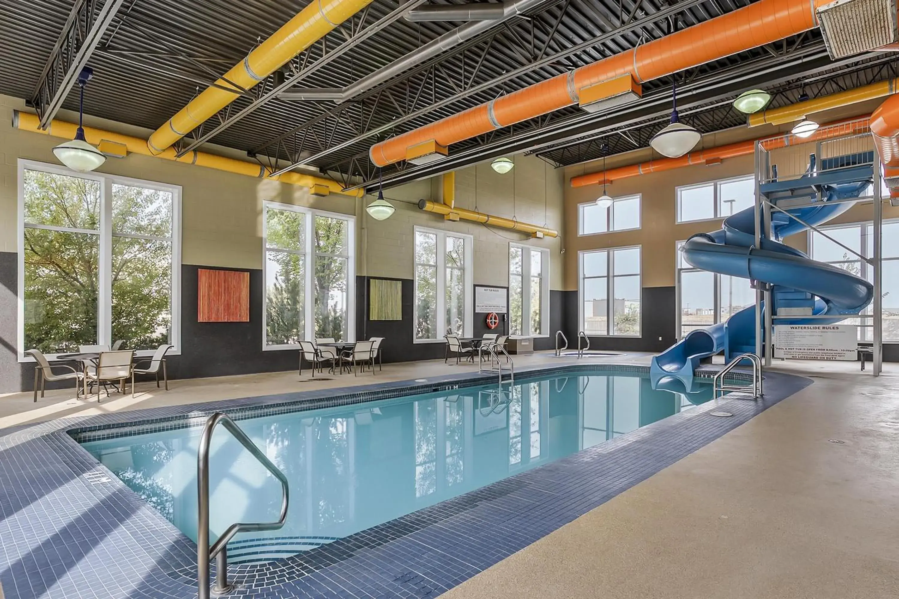 Pool view in Best Western Blairmore Pool view in Best Western Blairmore