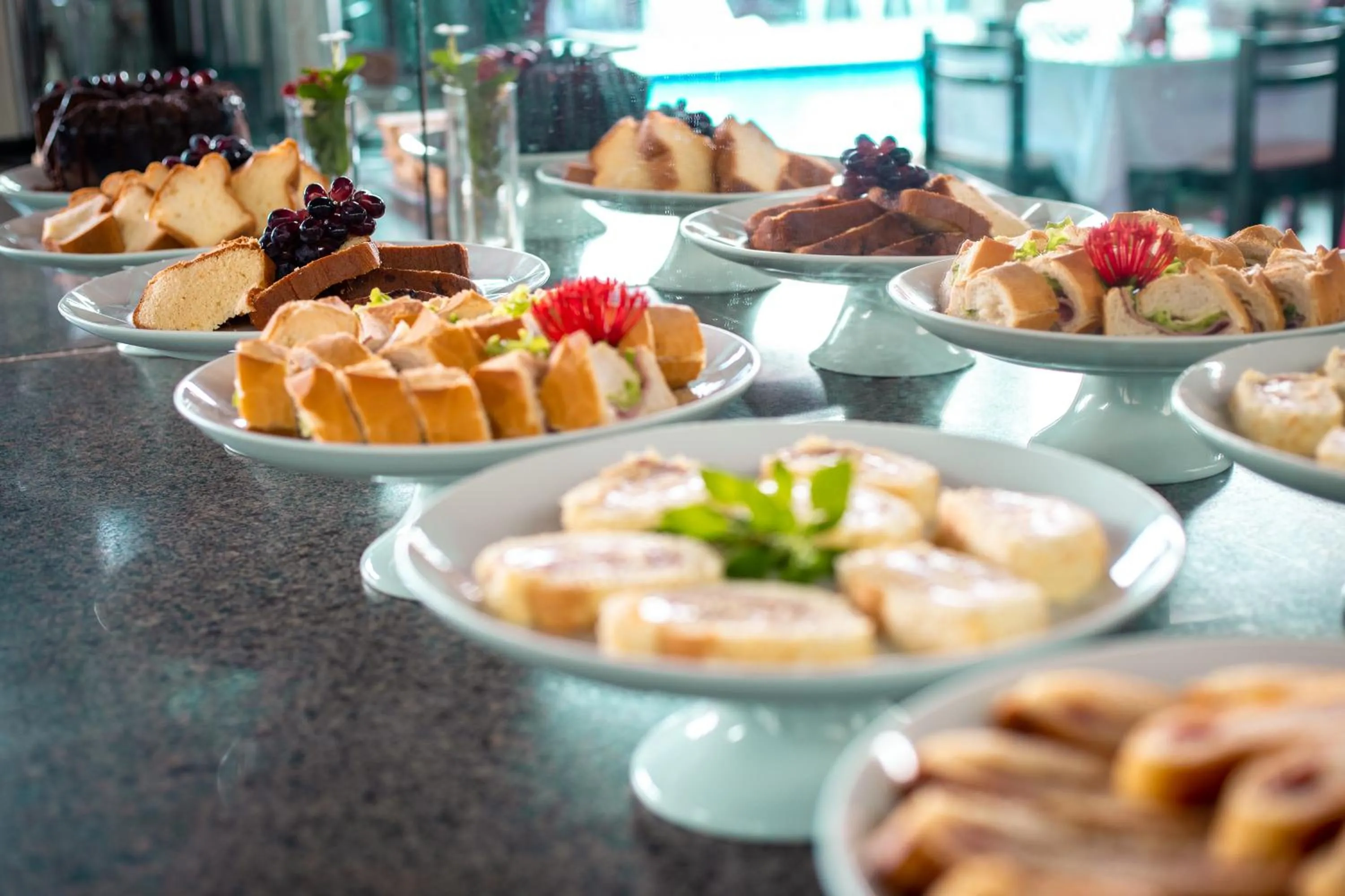 Buffet breakfast in Hotel Pousada Dos Ventos