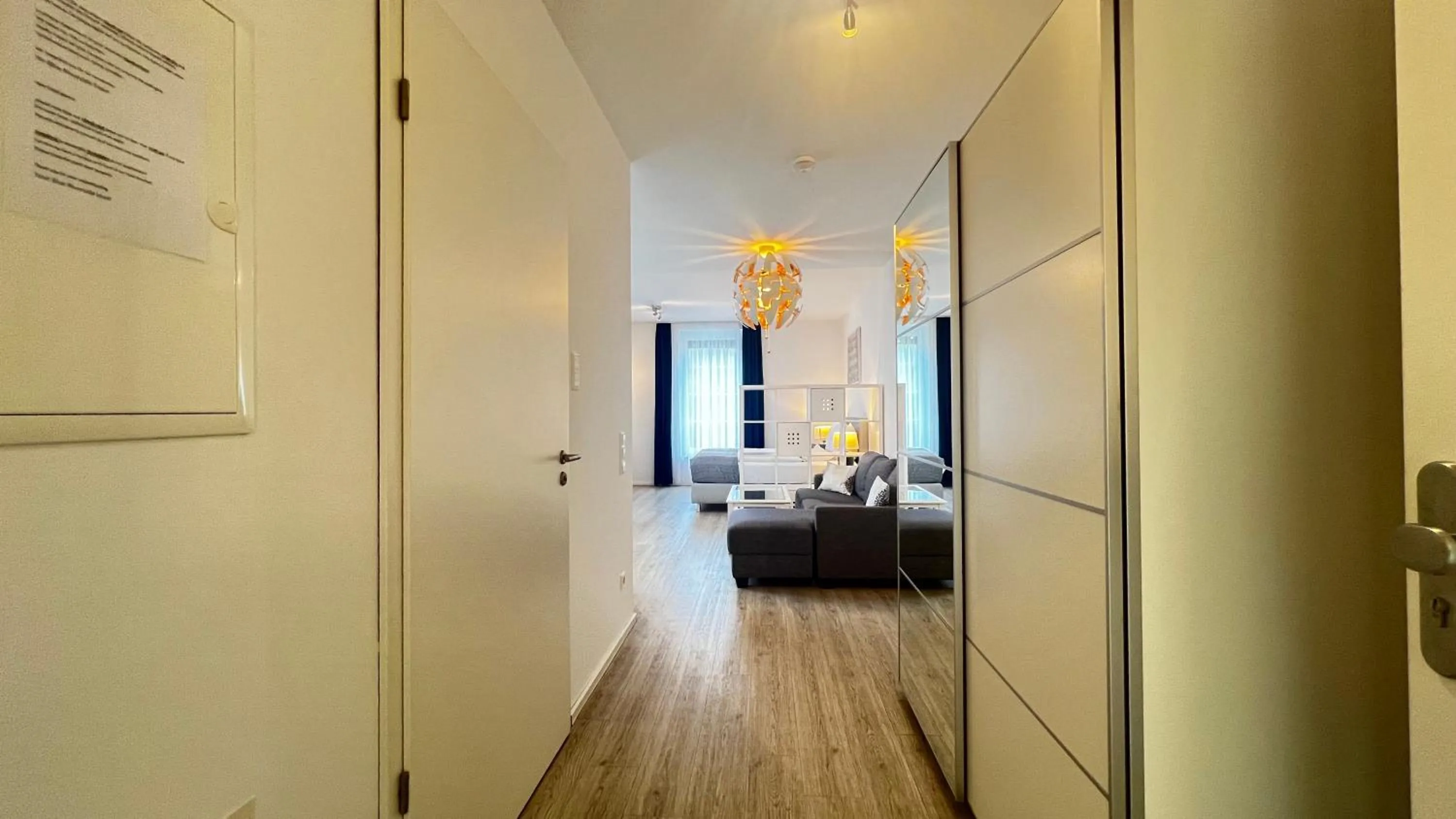 Photo of the whole room, Bed in Blue Riverside Apartments