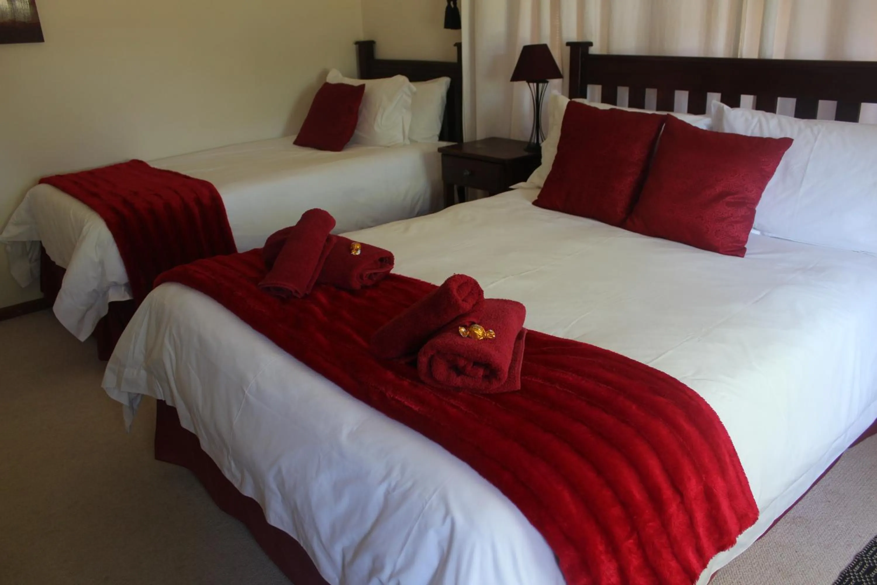 Bed in The Golden Grape B&B