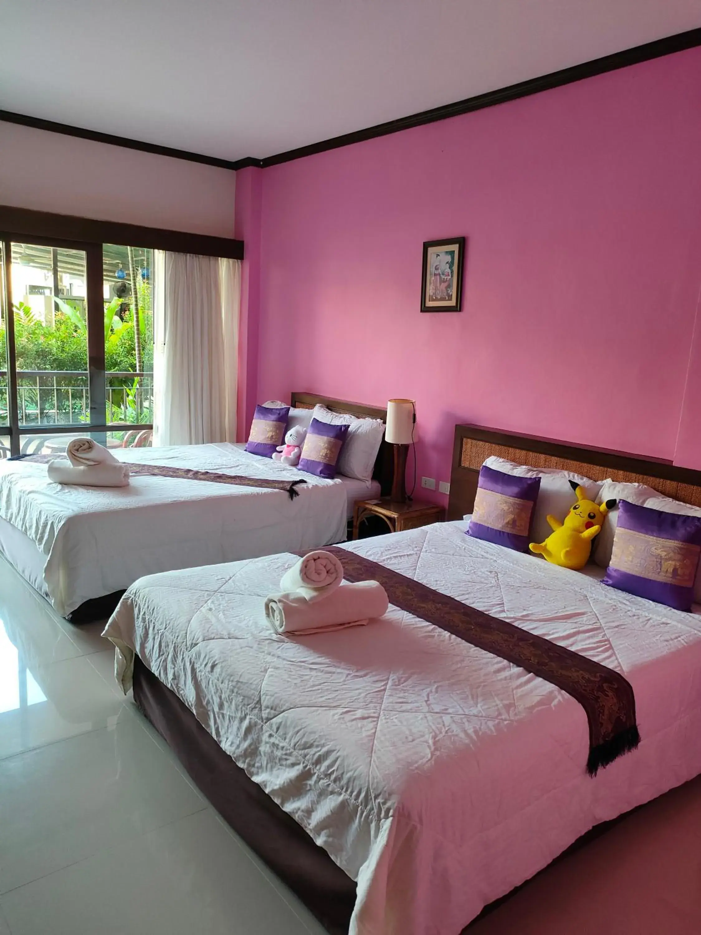 Bedroom, Bed in Grand Thai House Resort Lamai Bedroom, Bed in Grand Thai House Resort Lamai