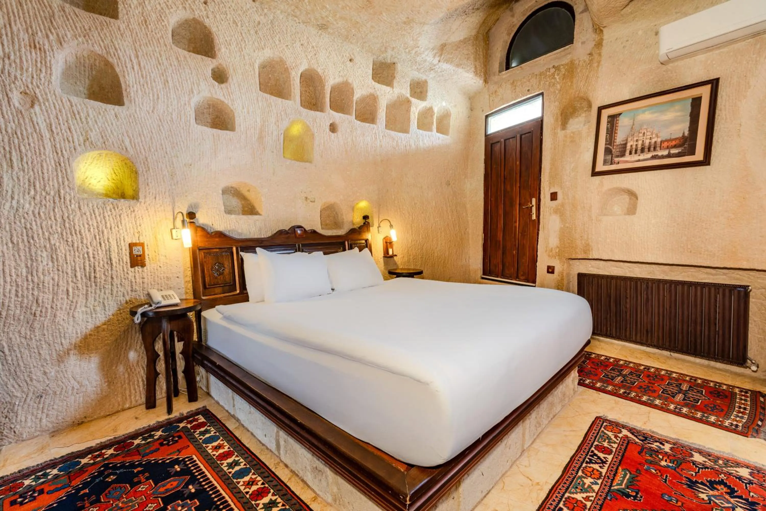 Bed in MDC Cave Hotel Cappadocia