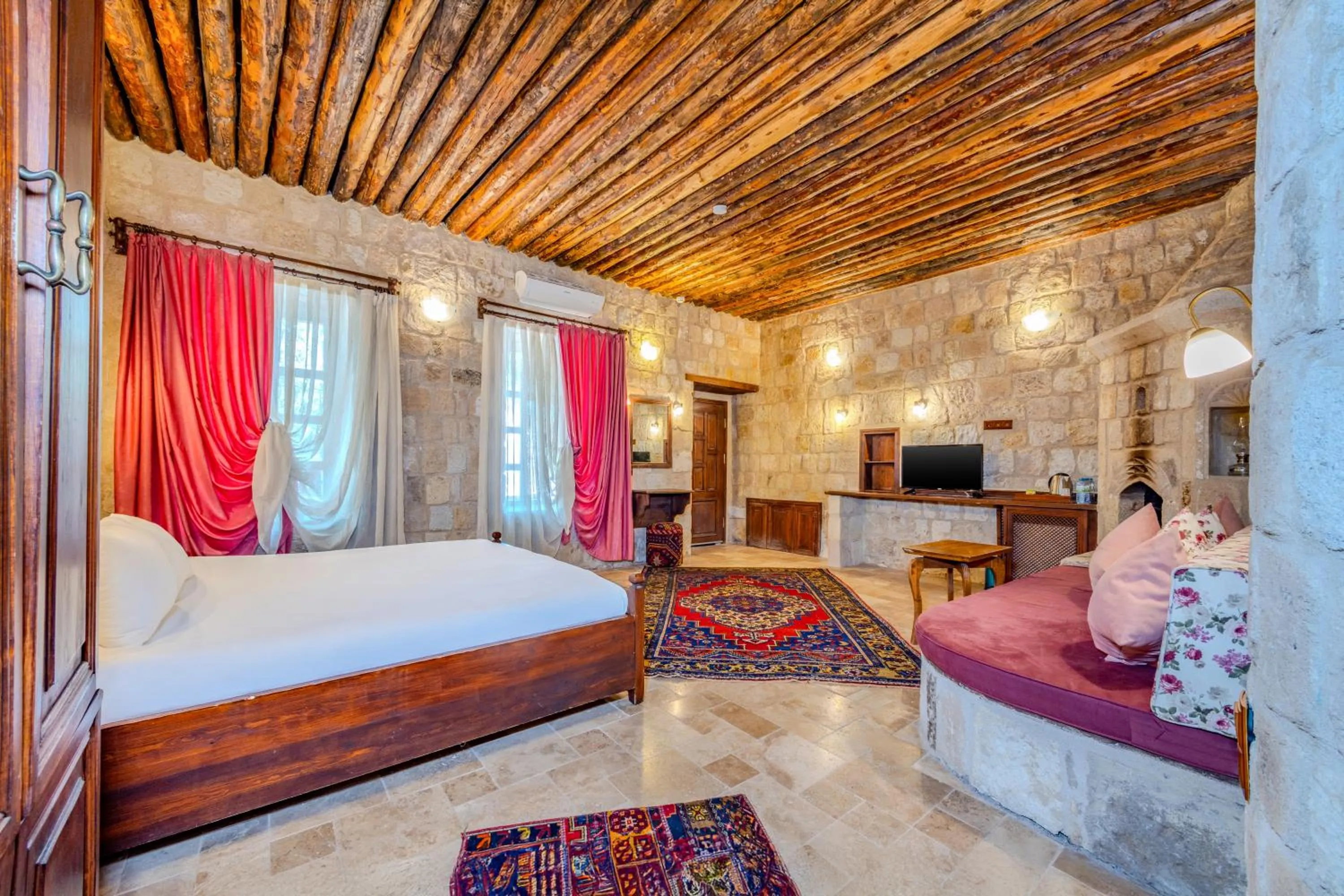 Bed in MDC Cave Hotel Cappadocia