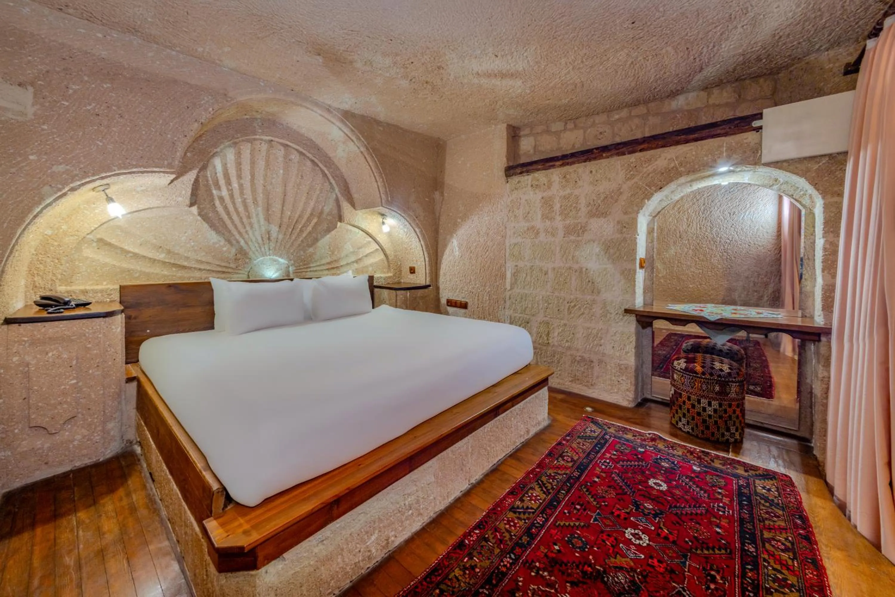 Bed in MDC Cave Hotel Cappadocia