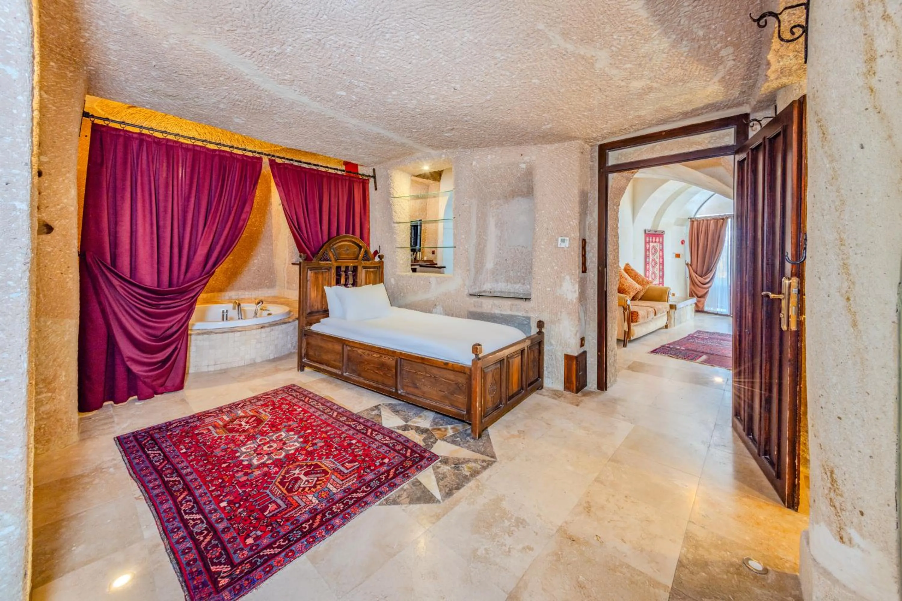 Bed in MDC Cave Hotel Cappadocia