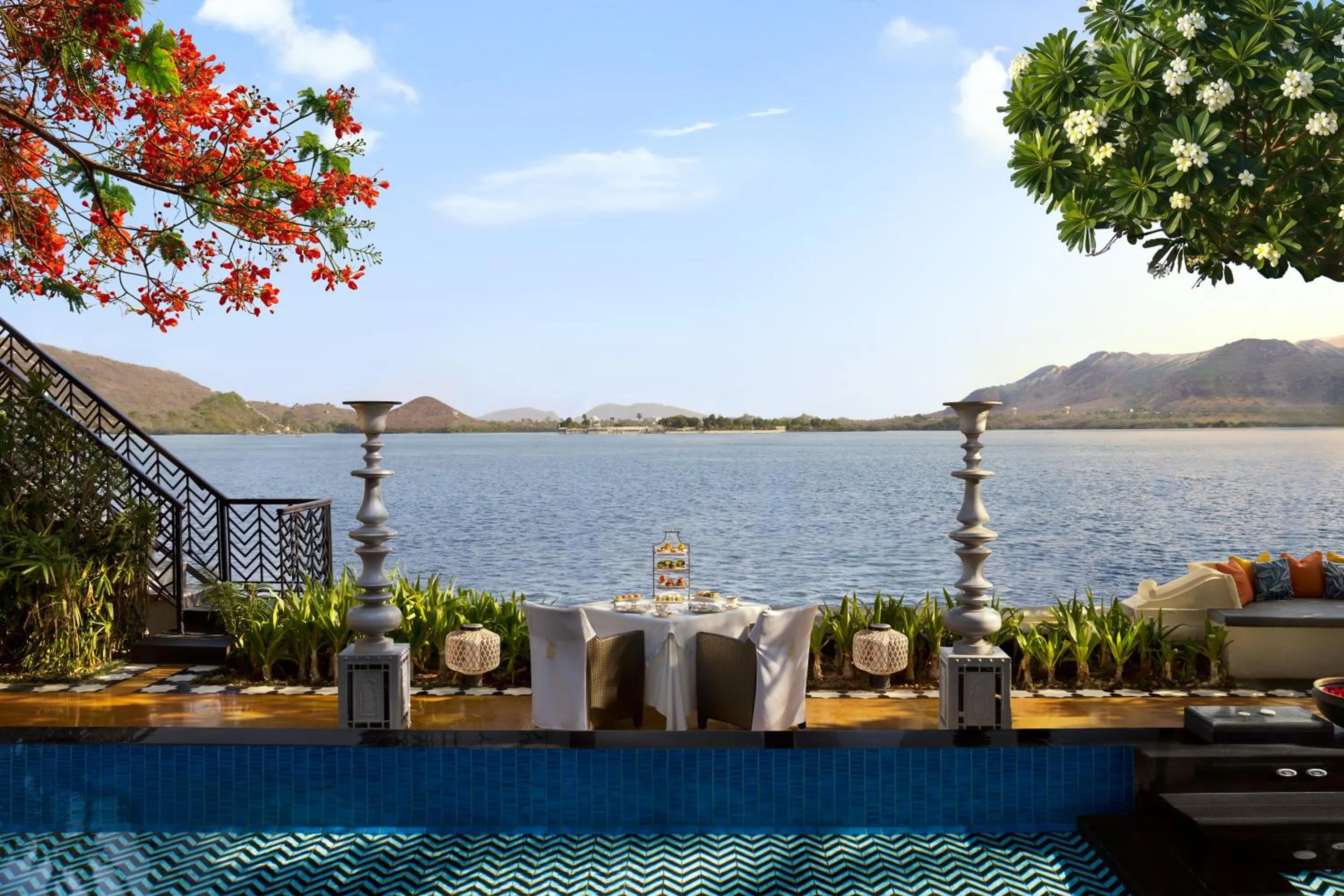 Patio in The Leela Palace Udaipur