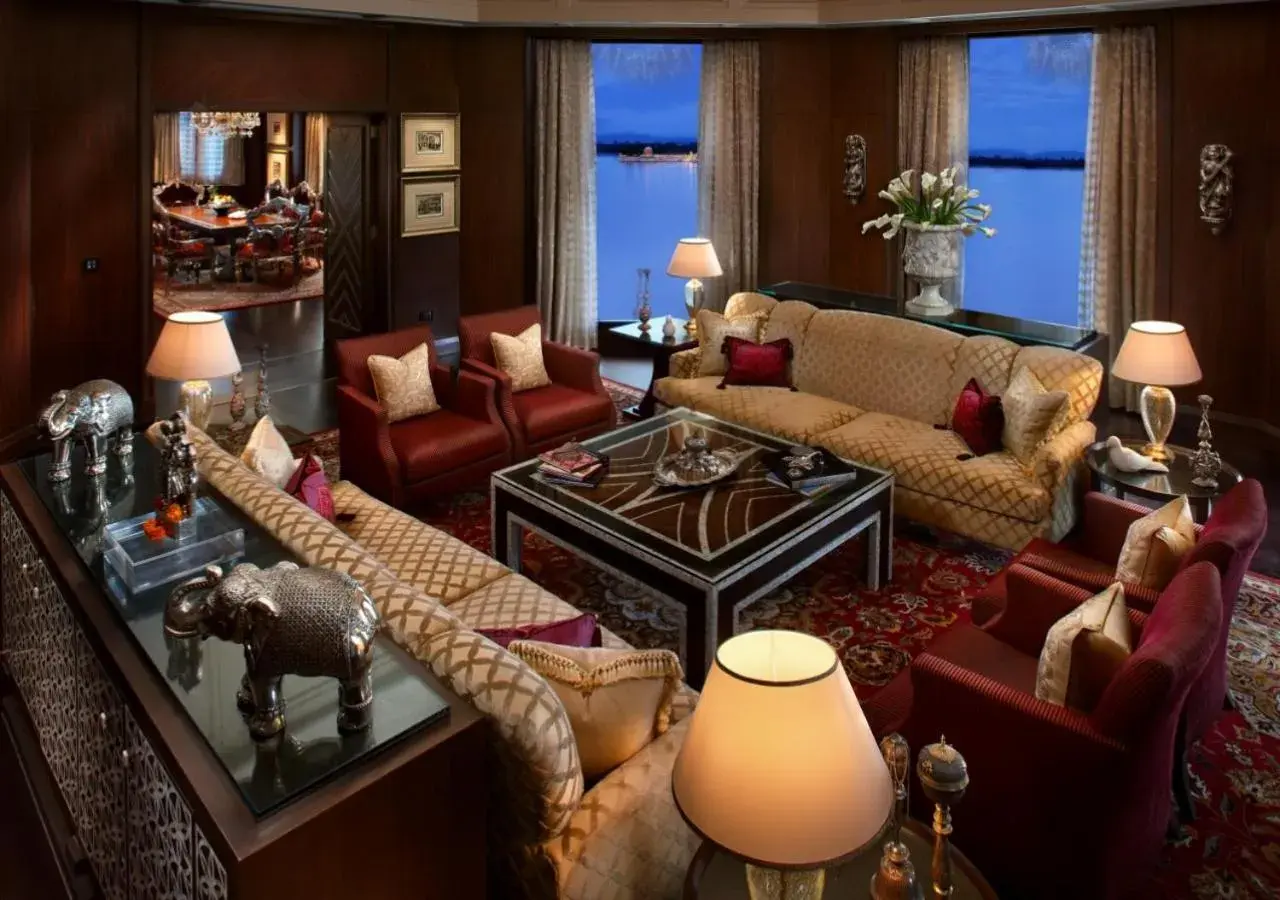 Living room in The Leela Palace Udaipur Living room in The Leela Palace Udaipur