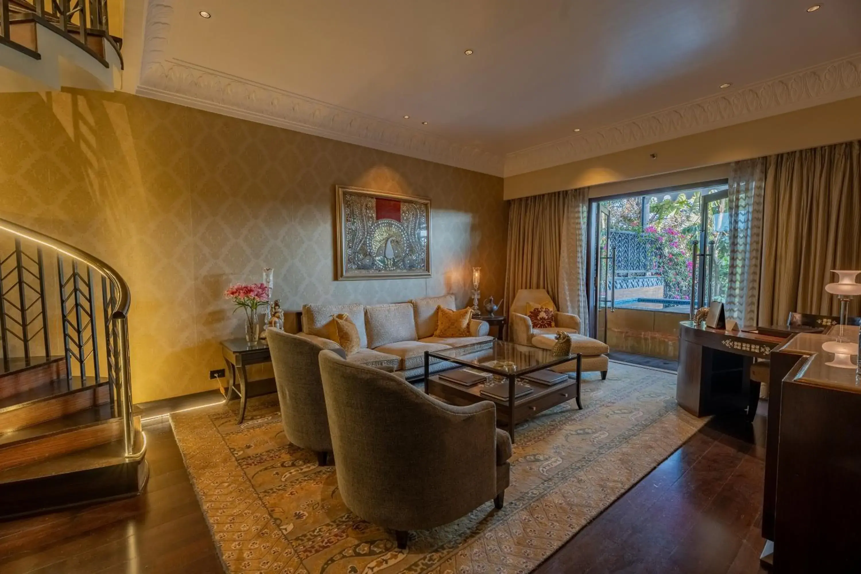 Living room in The Leela Palace Udaipur Living room in The Leela Palace Udaipur