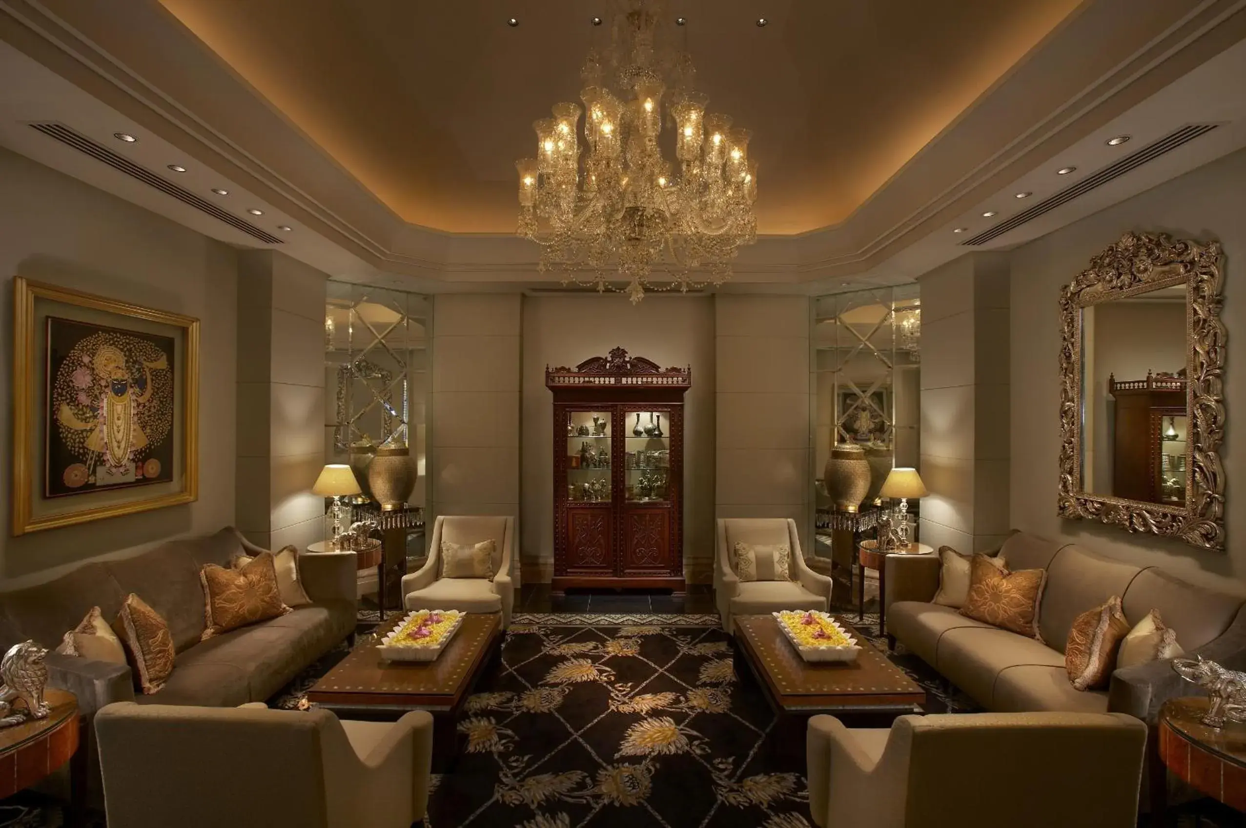 Living room in The Leela Palace Udaipur Living room in The Leela Palace Udaipur