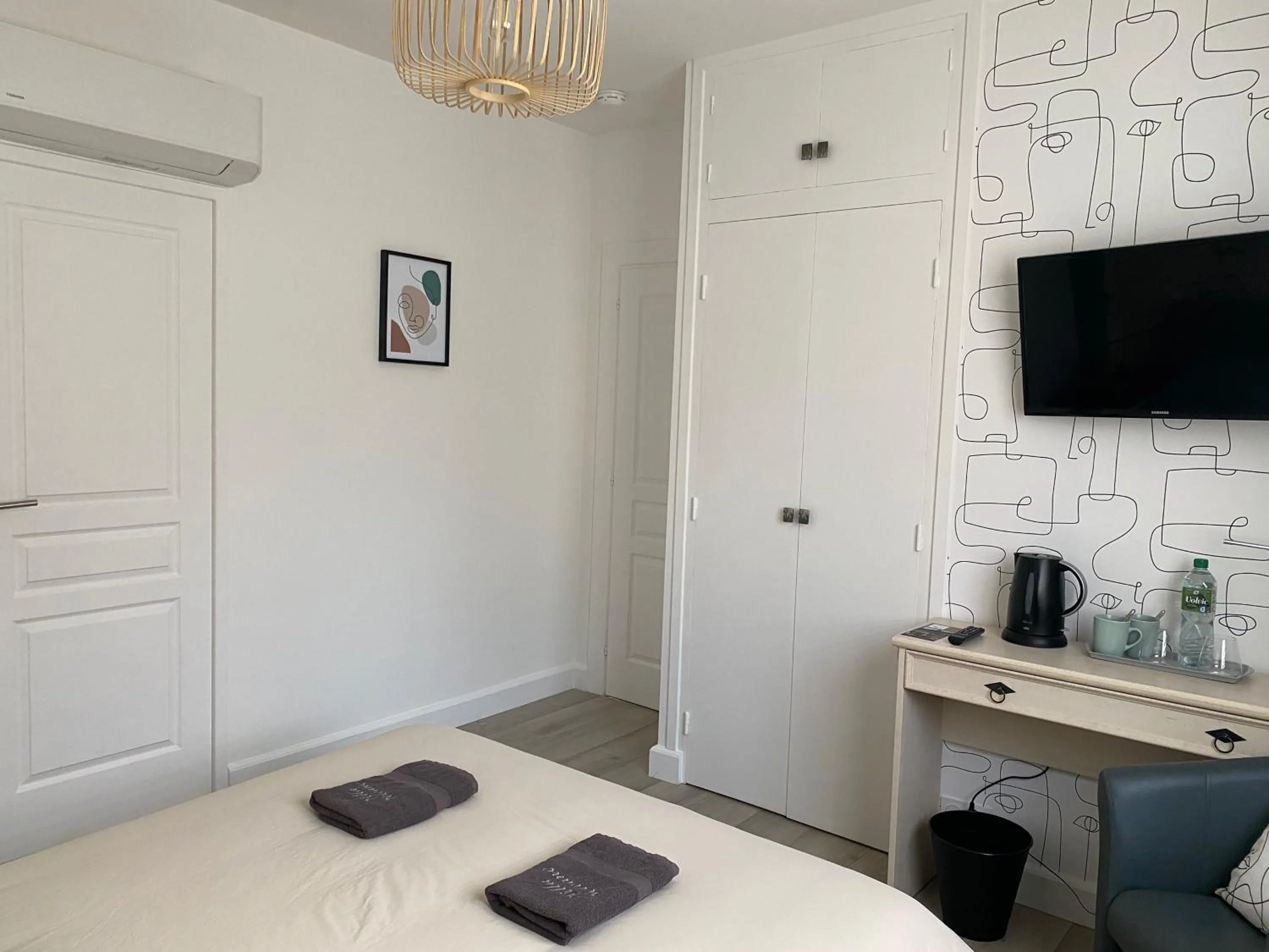 Bed in Chambres d'hôtes Villa Volcano