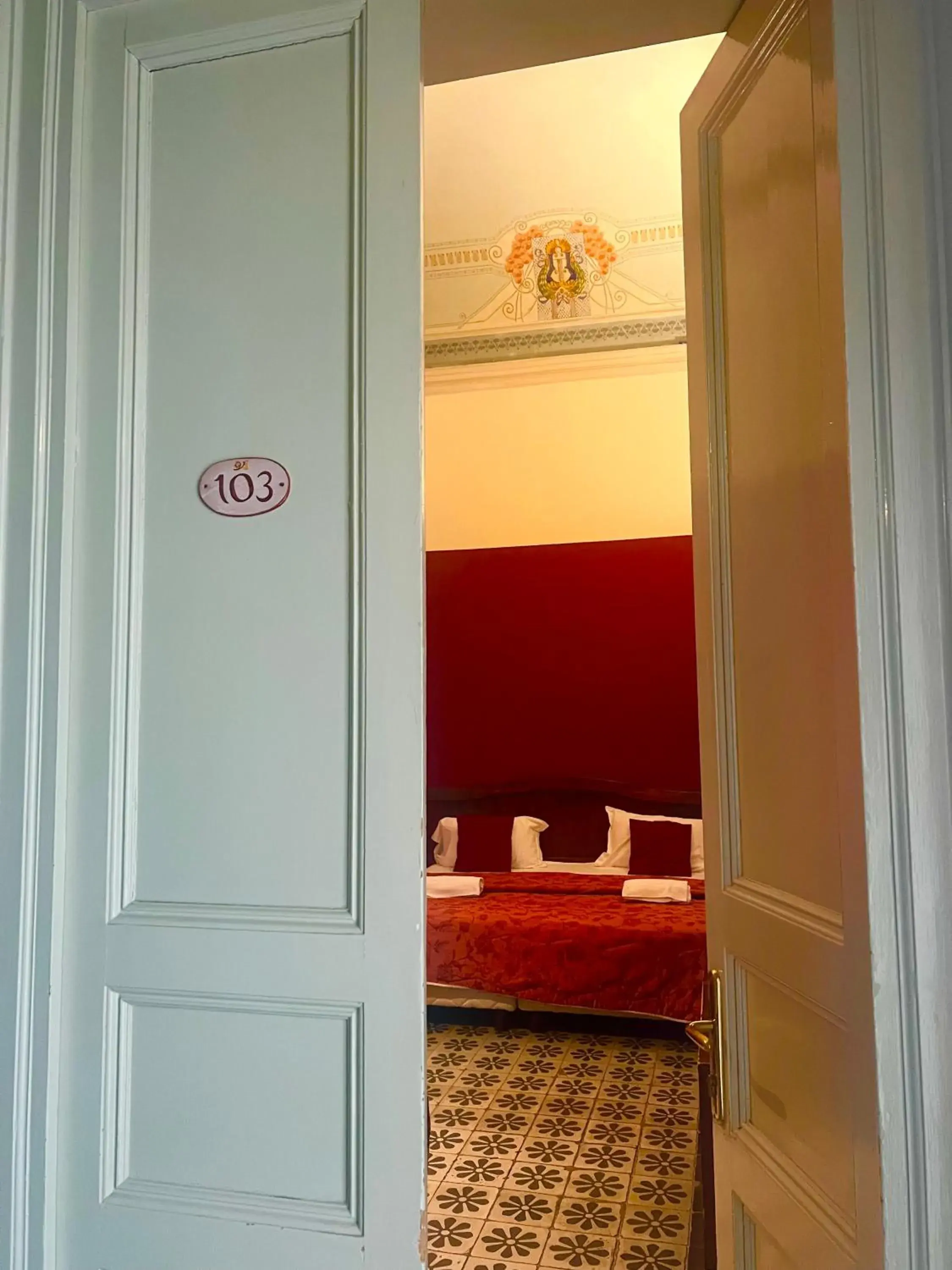 Bed in Hotel Valentino Bed in Hotel Valentino