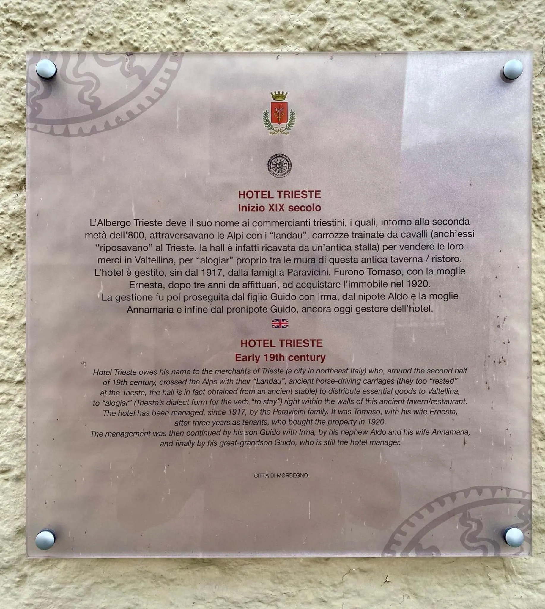 Property building in Hotel Trieste