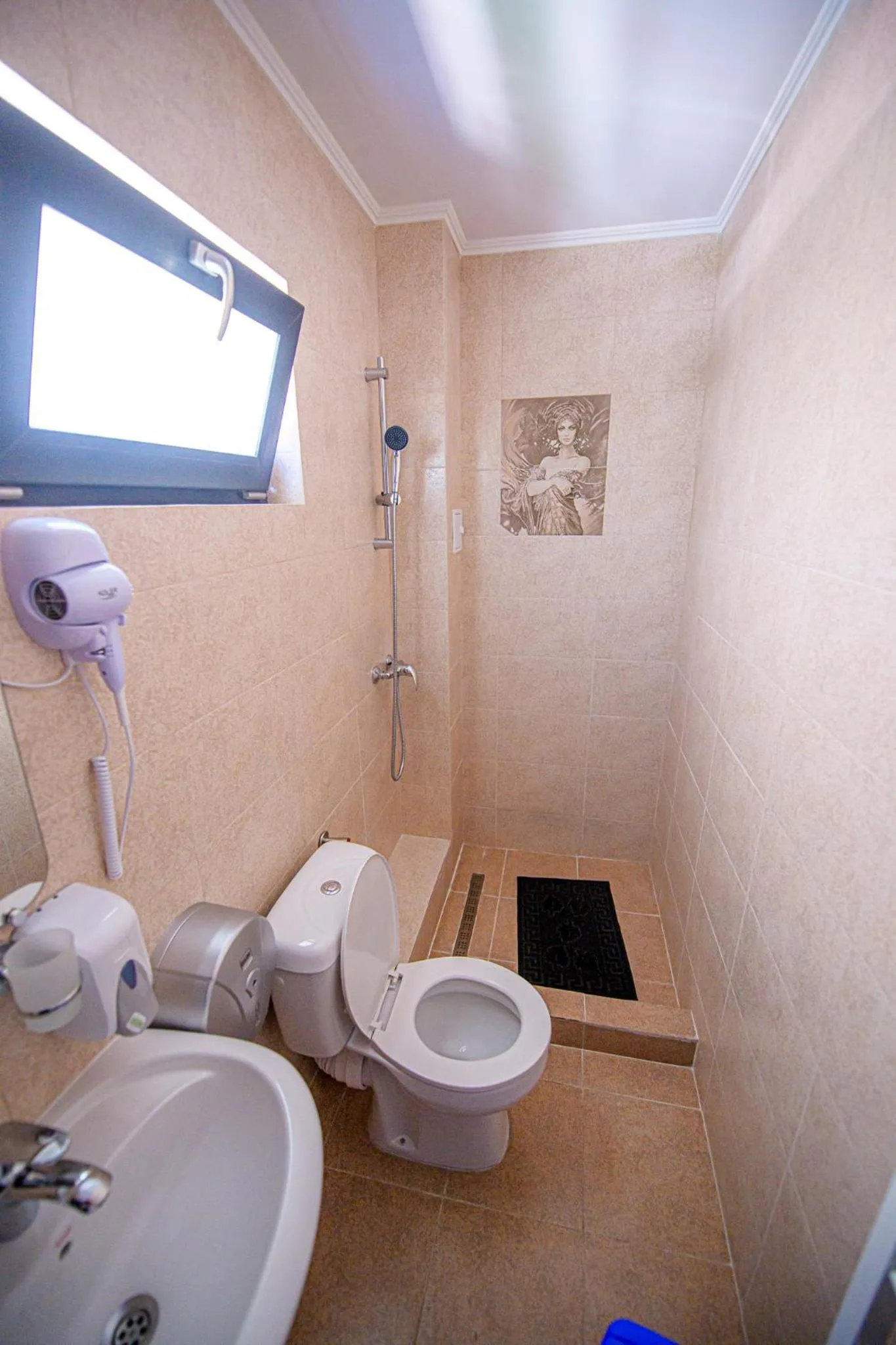 Bathroom in Pensiunea Domneasca