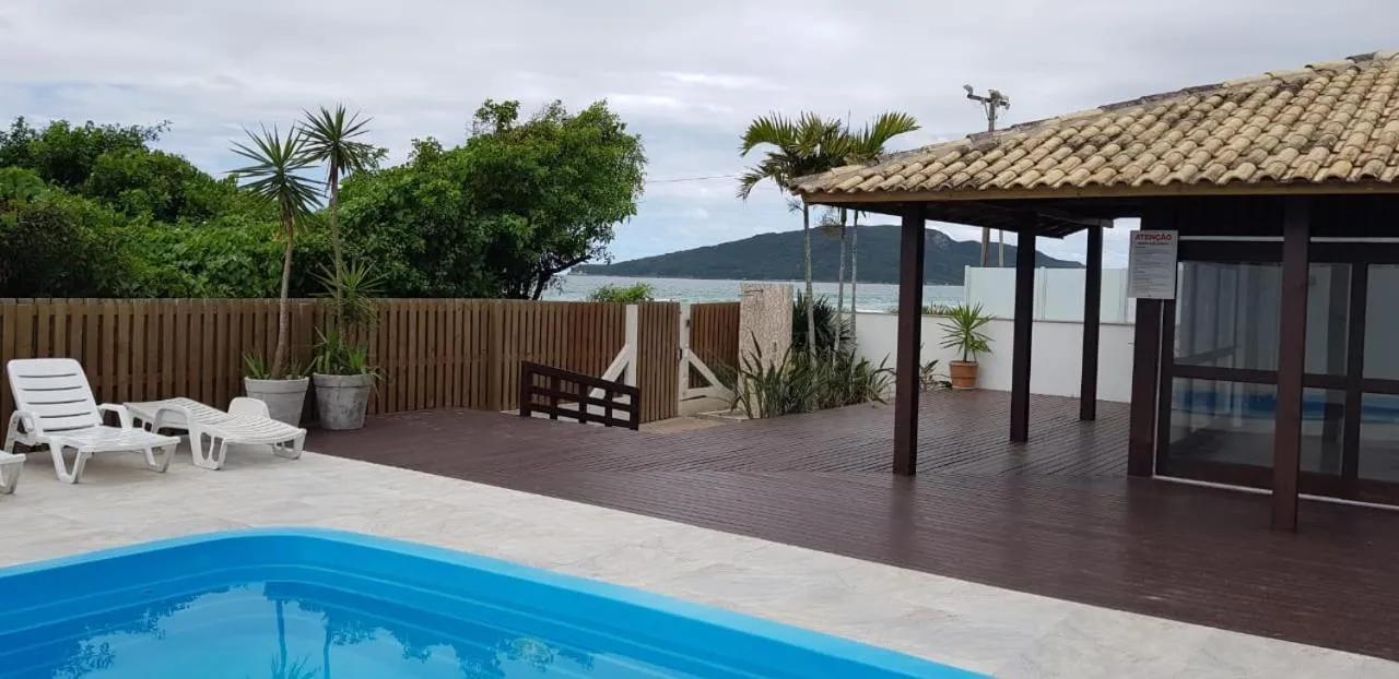 Patio in Ap 207 pe na areia em ingleses - Florianópolis SC