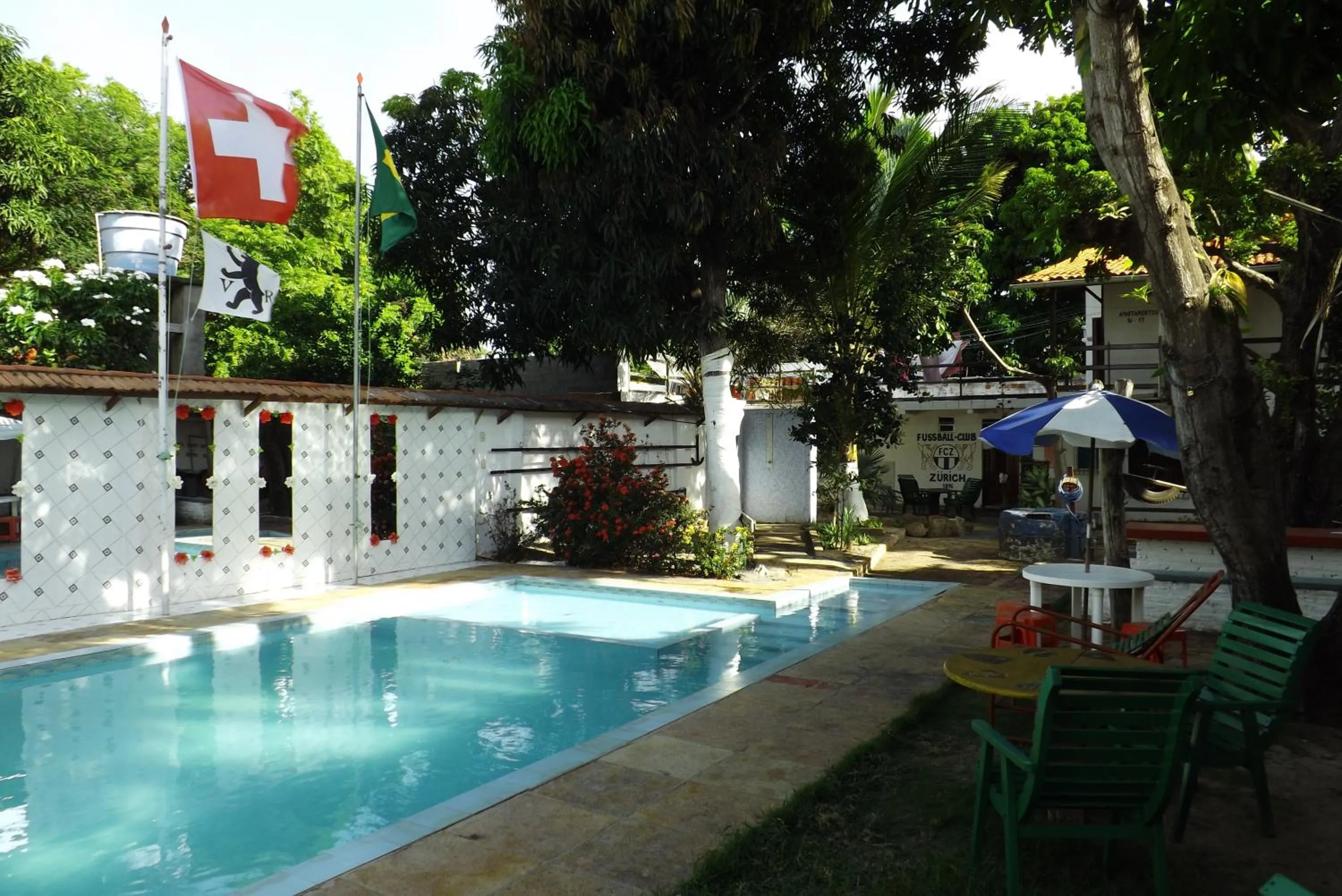Swimming pool in Pousada Chalé Suiço