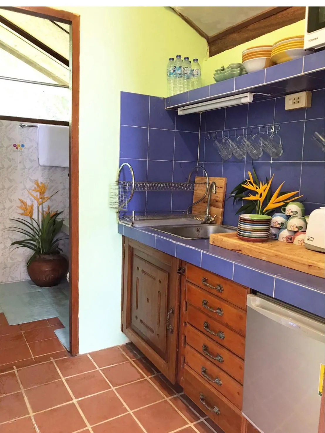 Kitchen or kitchenette in Ekman Garden Resort