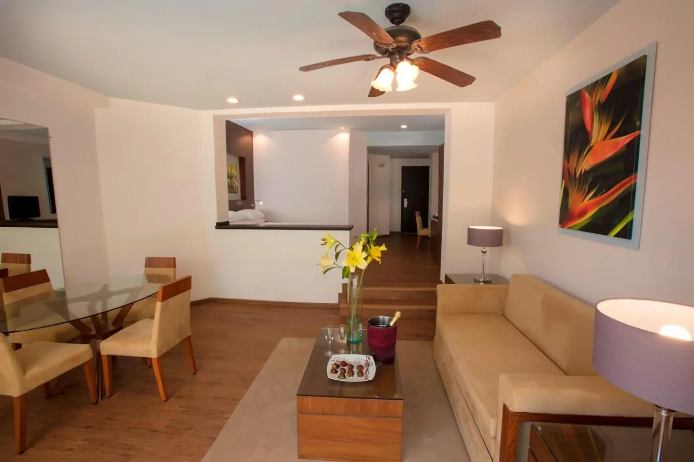 Seating area in Krystal Grand Nuevo Vallarta