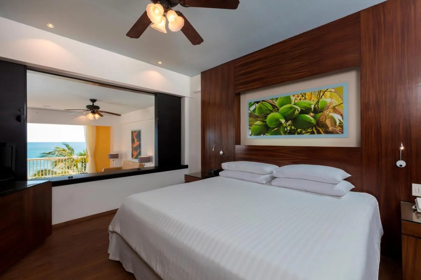 Bed in Krystal Grand Nuevo Vallarta