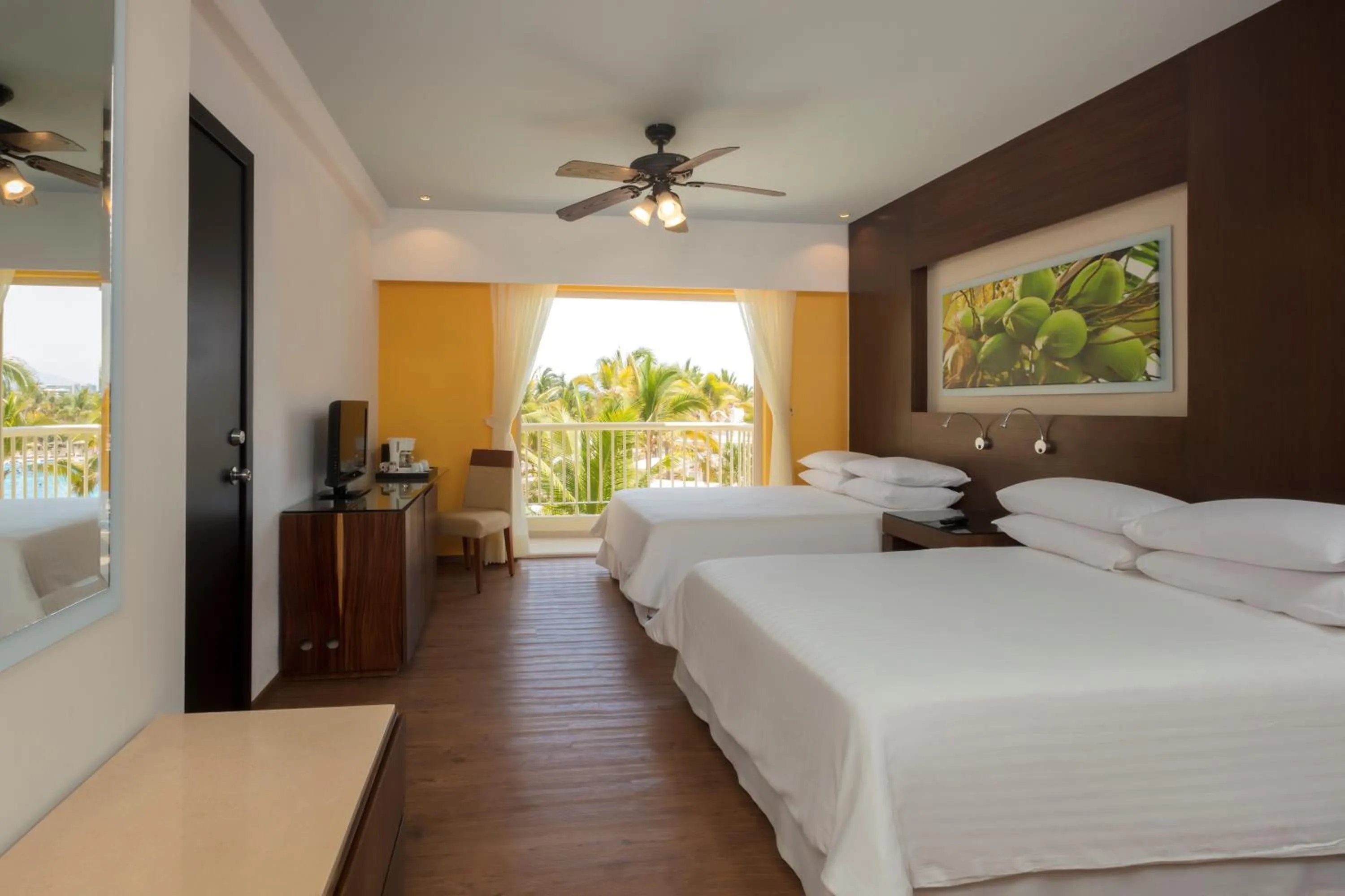 Bed in Krystal Grand Nuevo Vallarta